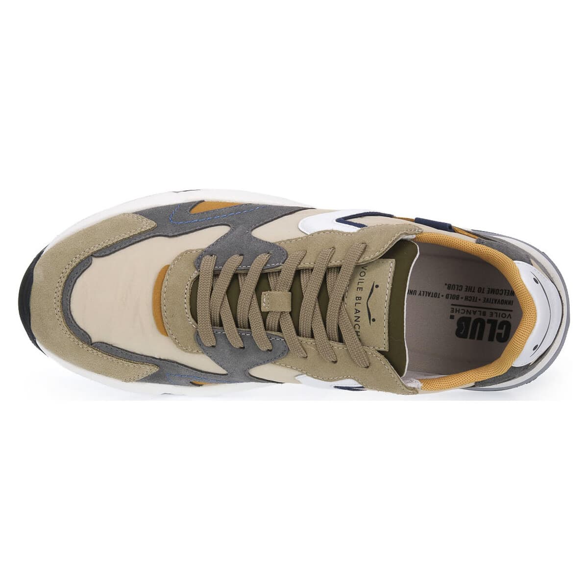 Men's Sneakers Voile Blanche Beige