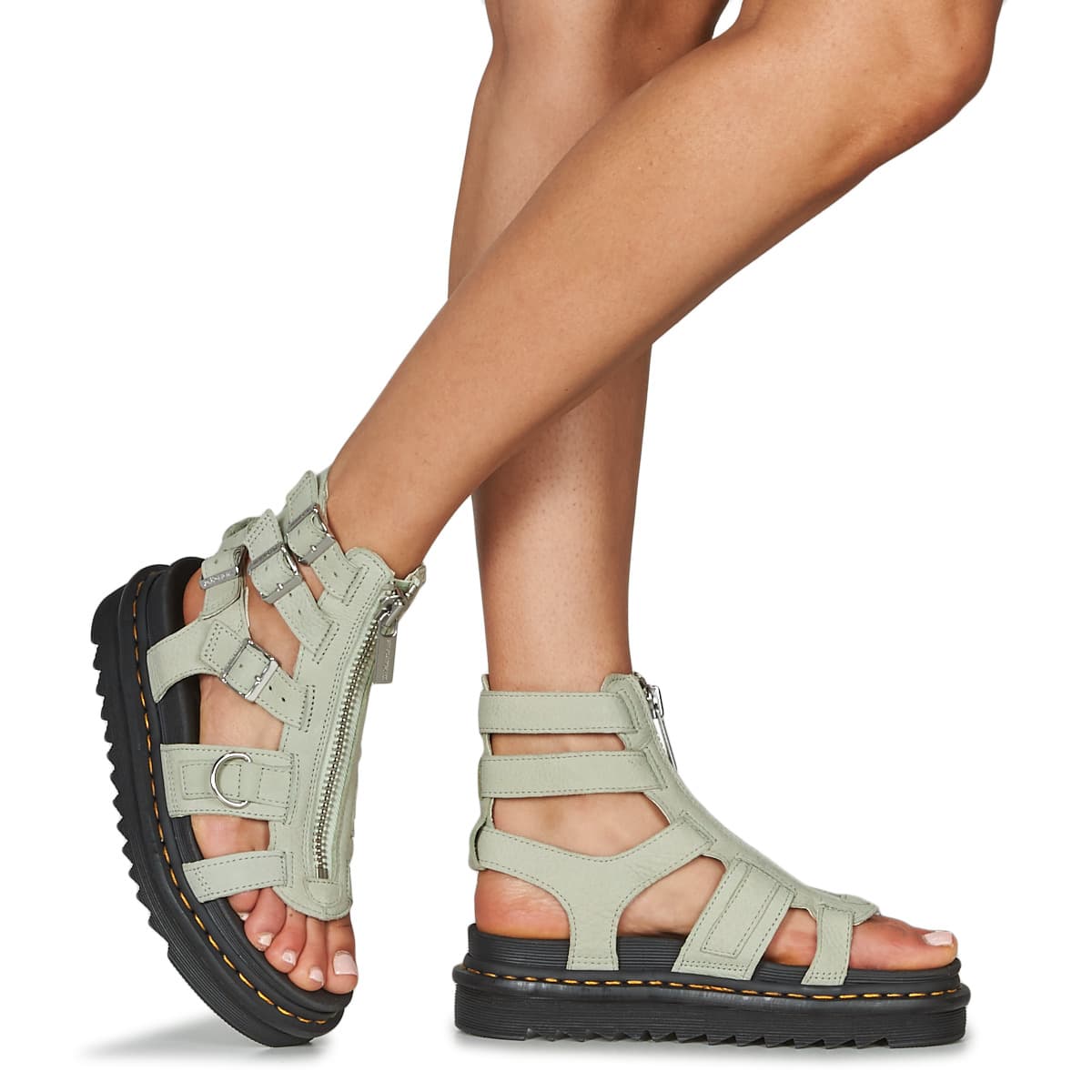 Women's Platforms Dr. Martens Beige