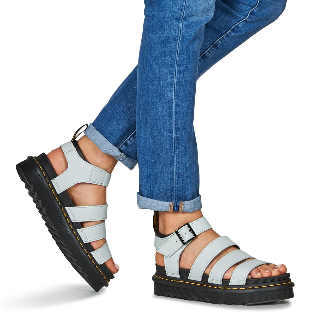 Women's Platforms Dr. Martens Beige