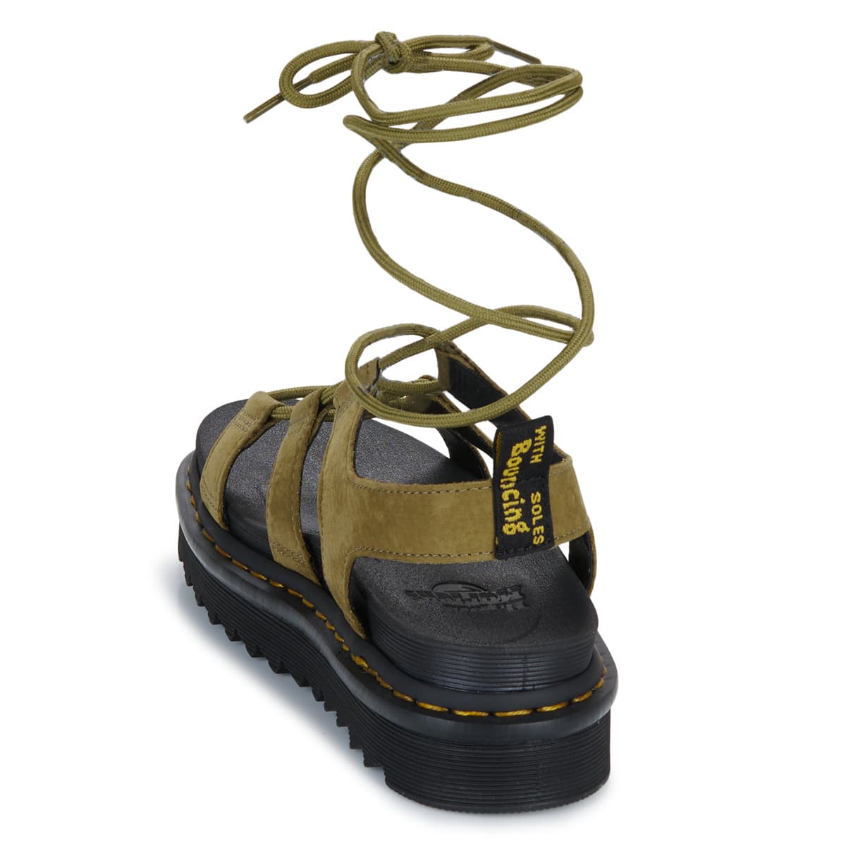 Women's Platforms Dr. Martens Khaki