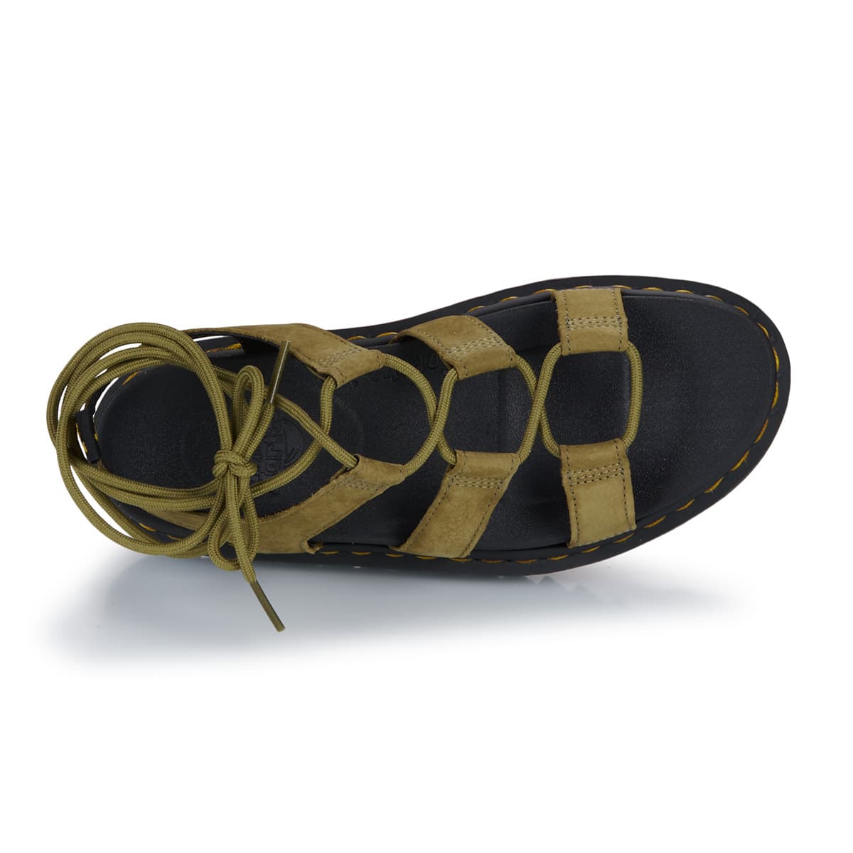 Women's Platforms Dr. Martens Khaki