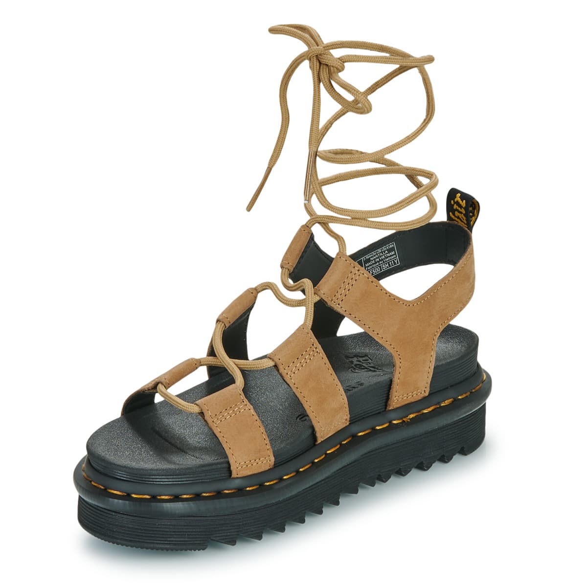 Women's Platforms Dr. Martens Beige