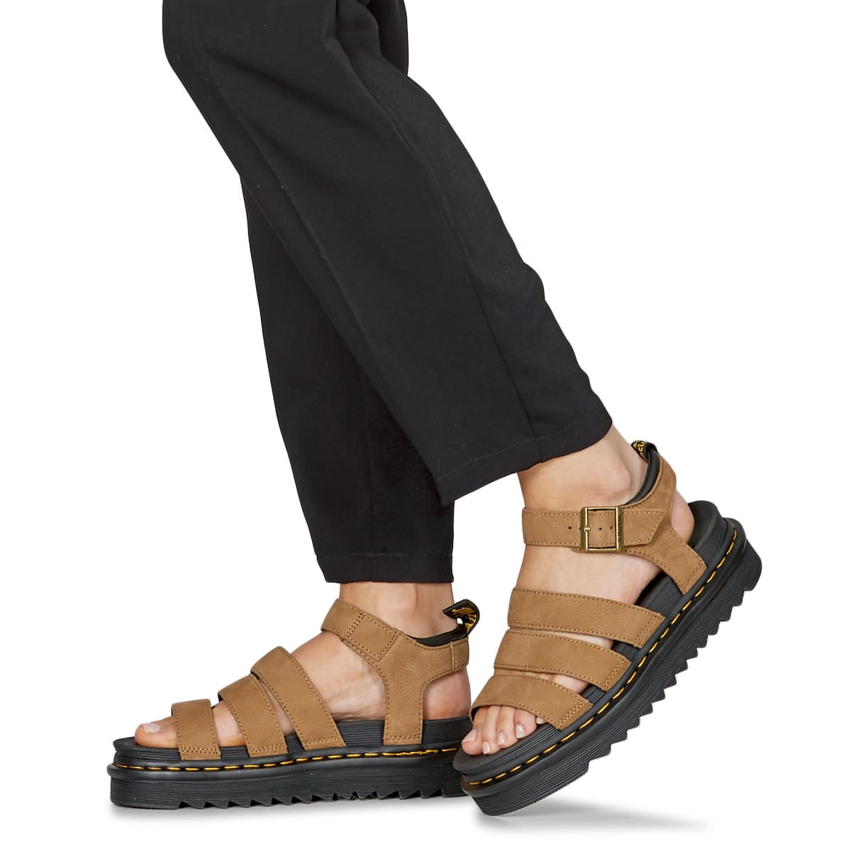 Women's Platforms Dr. Martens Beige