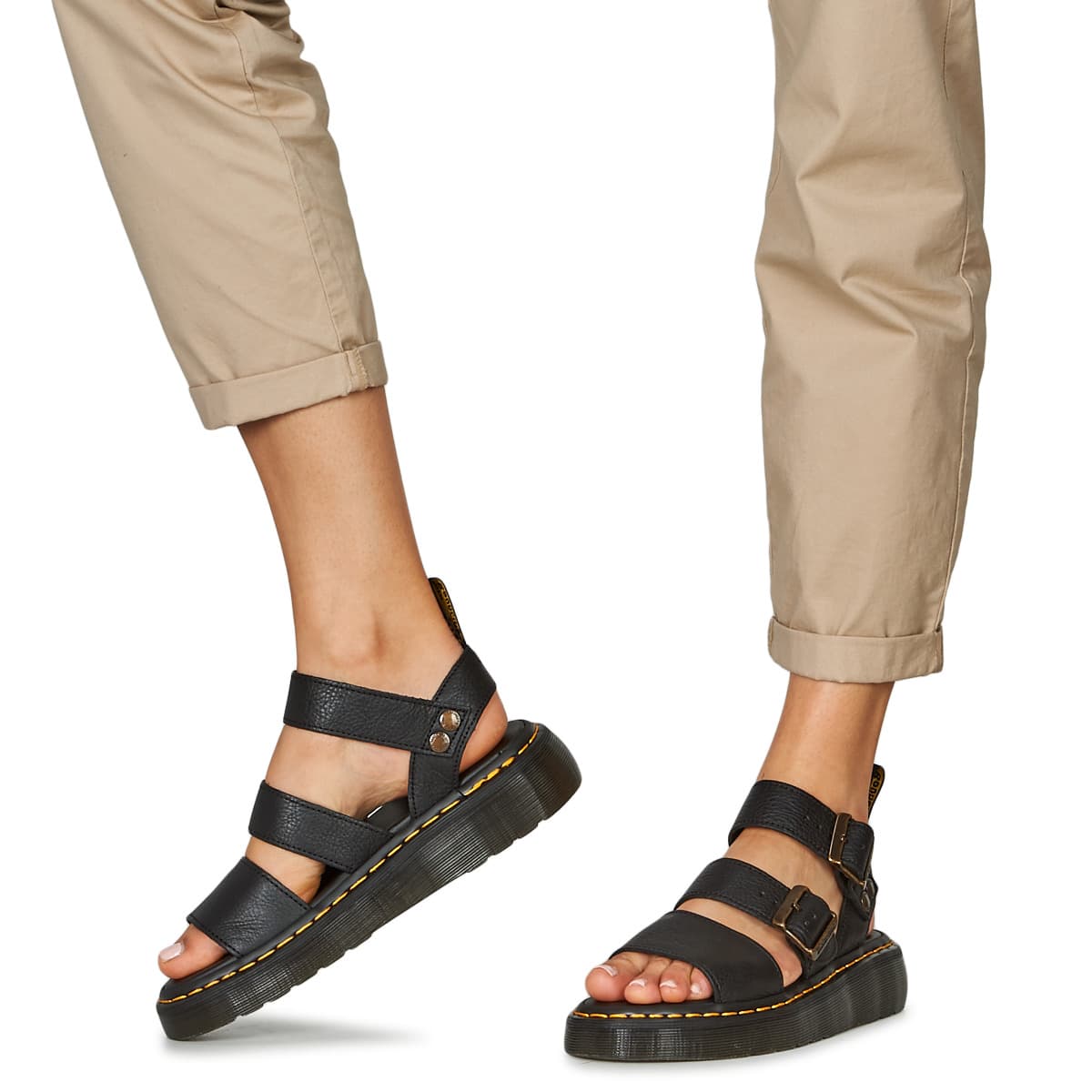 Women's Platforms Dr. Martens Black