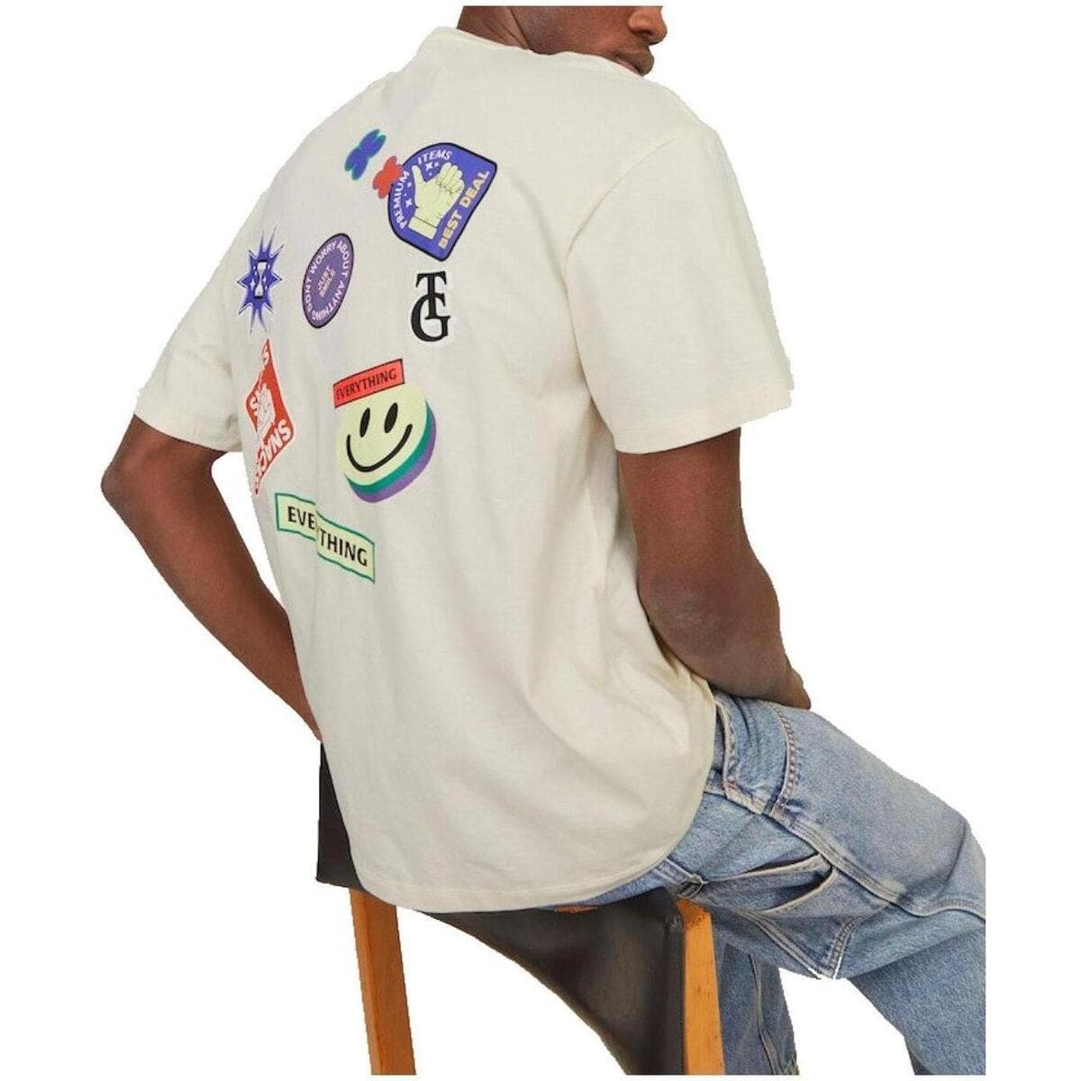 Men's T-Shirts Jack & Jones Beige