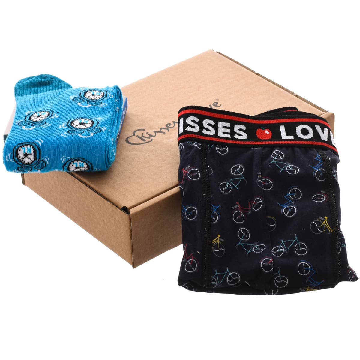 Men's Boxer Briefs Kisses And Love Red