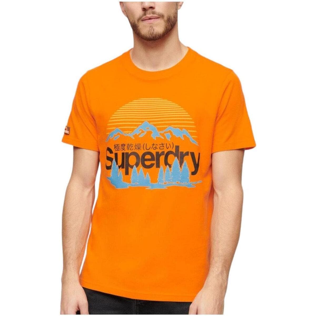 Men's T-Shirts Superdry Orange