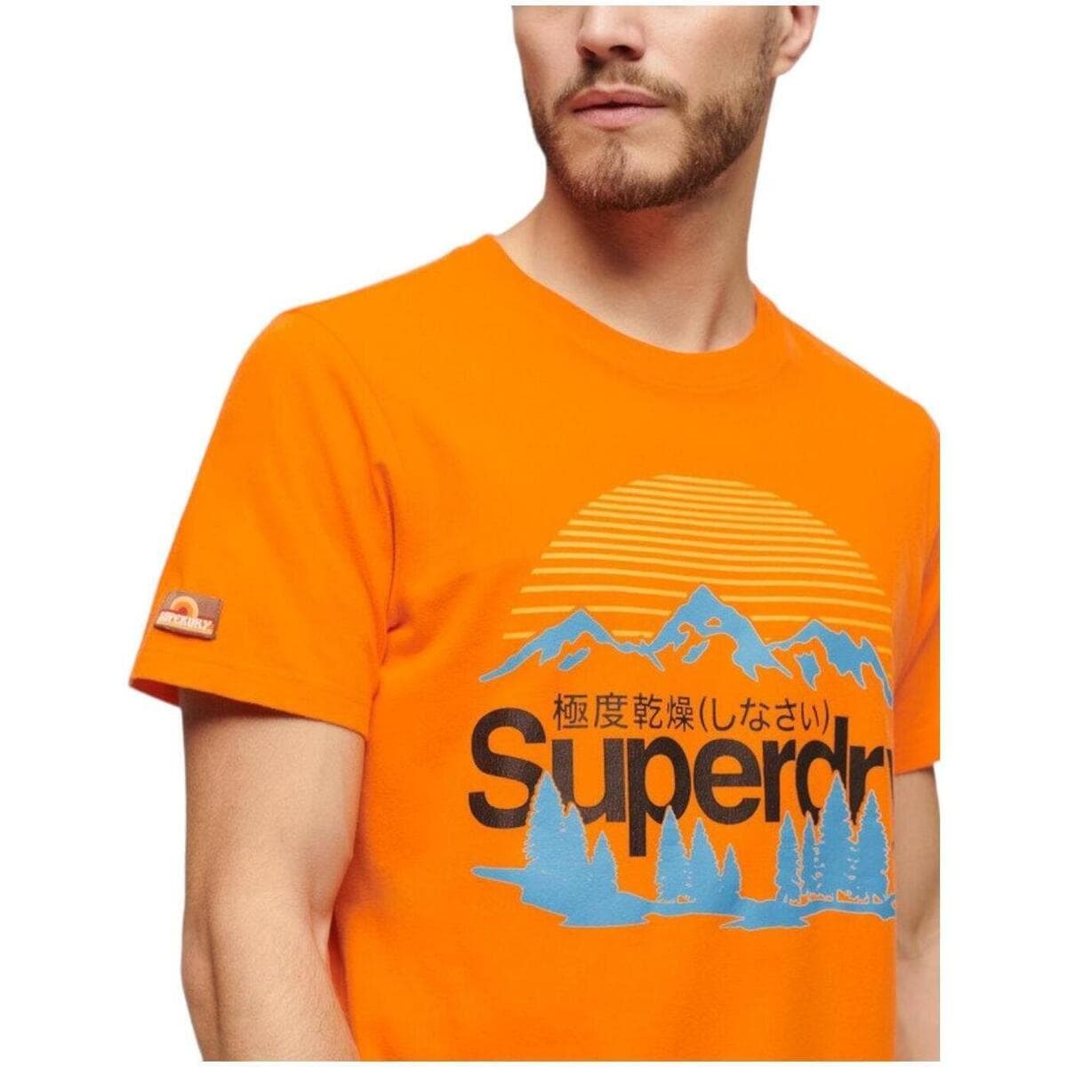 Men's T-Shirts Superdry Orange