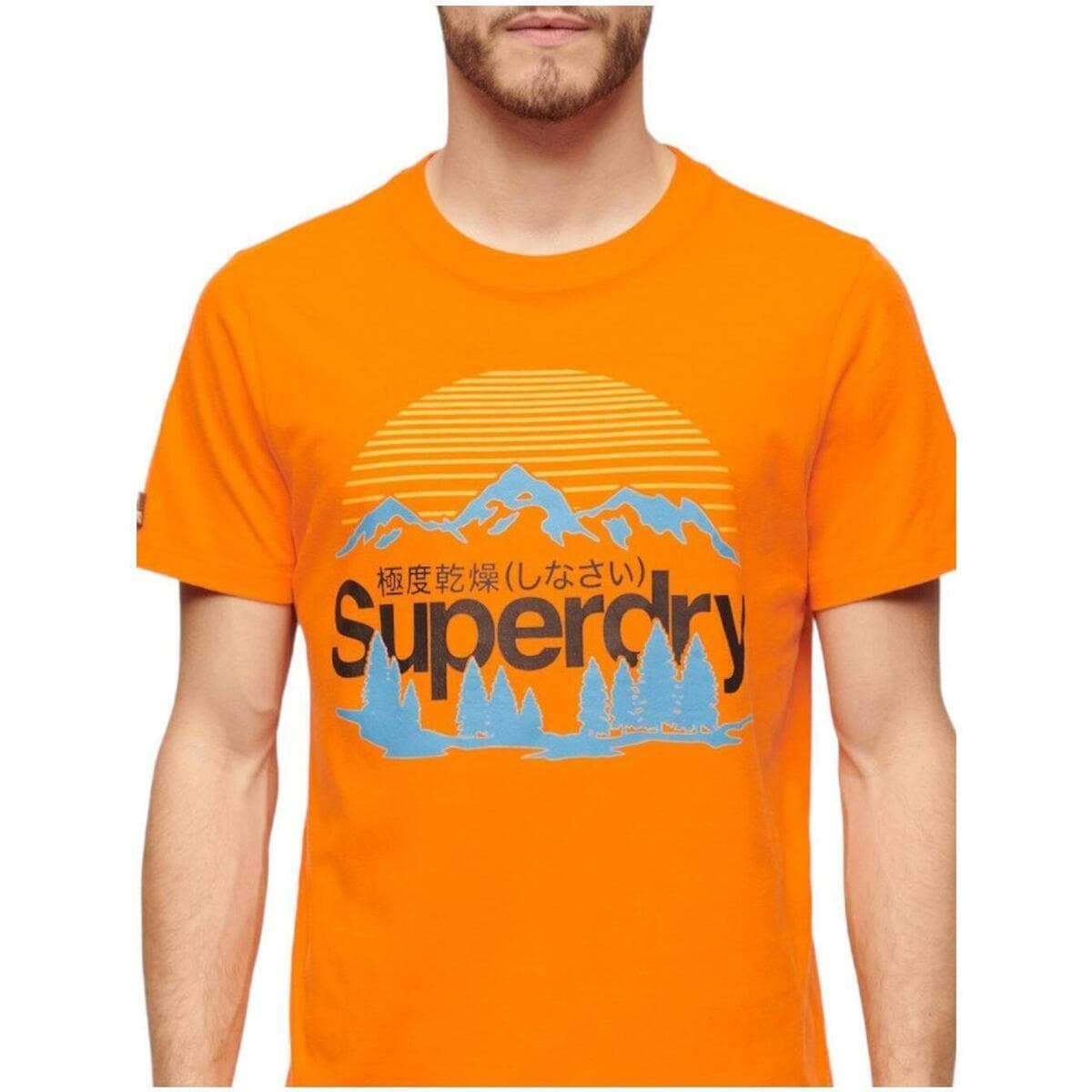 Men's T-Shirts Superdry Orange