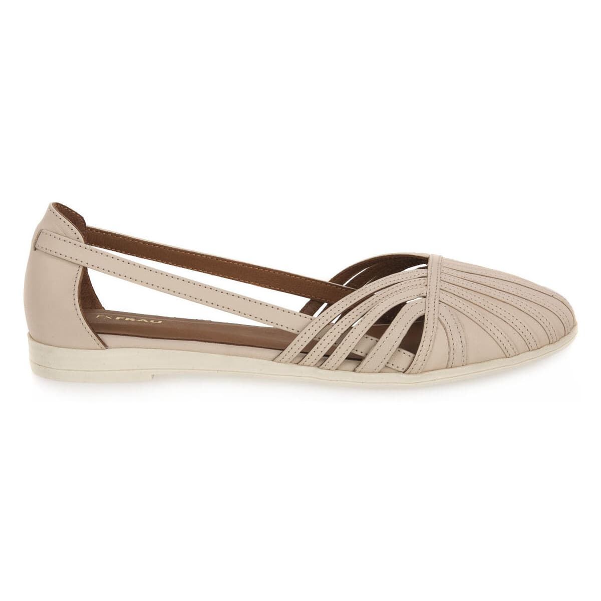 Women's Ballet Flats Frau Beige