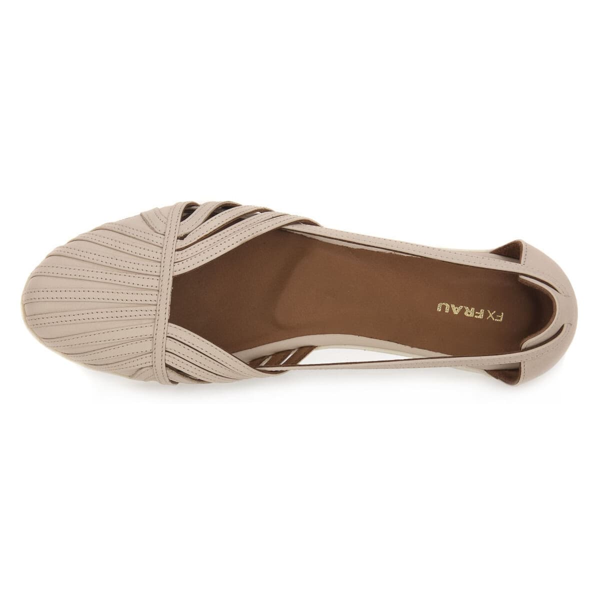 Women's Ballet Flats Frau Beige
