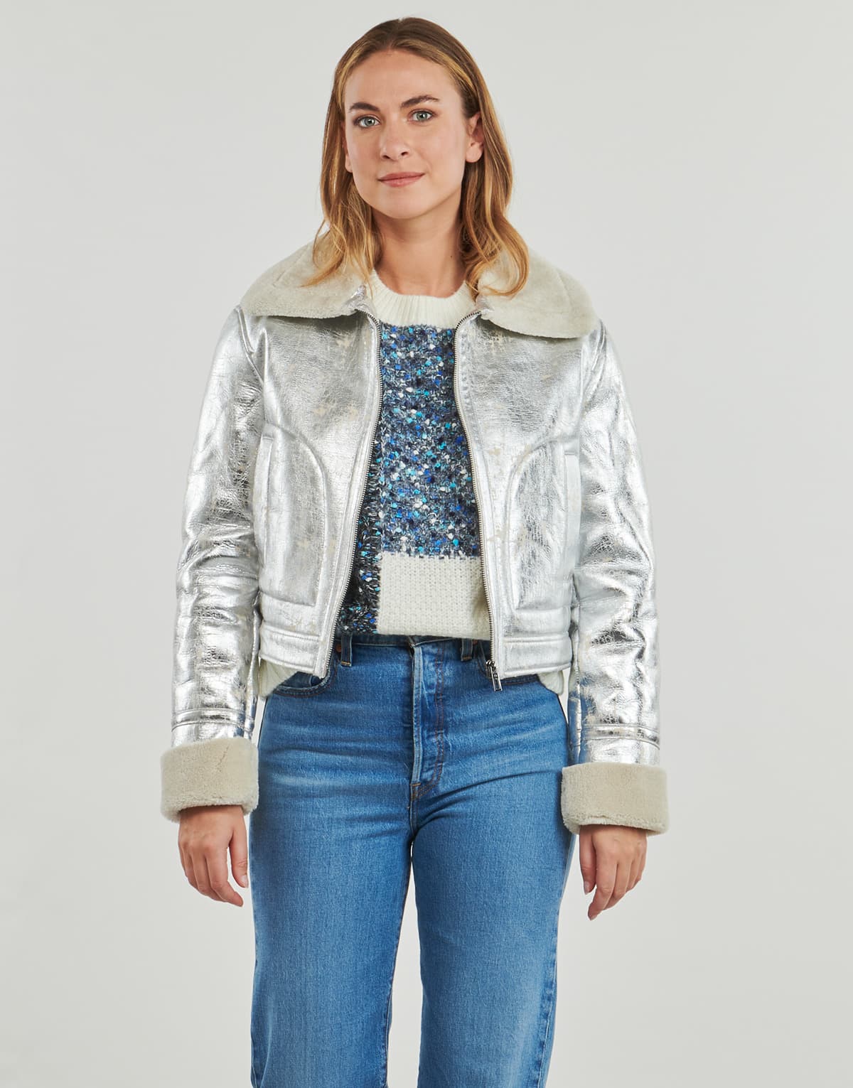 Women's Jackets Desigual Silver
