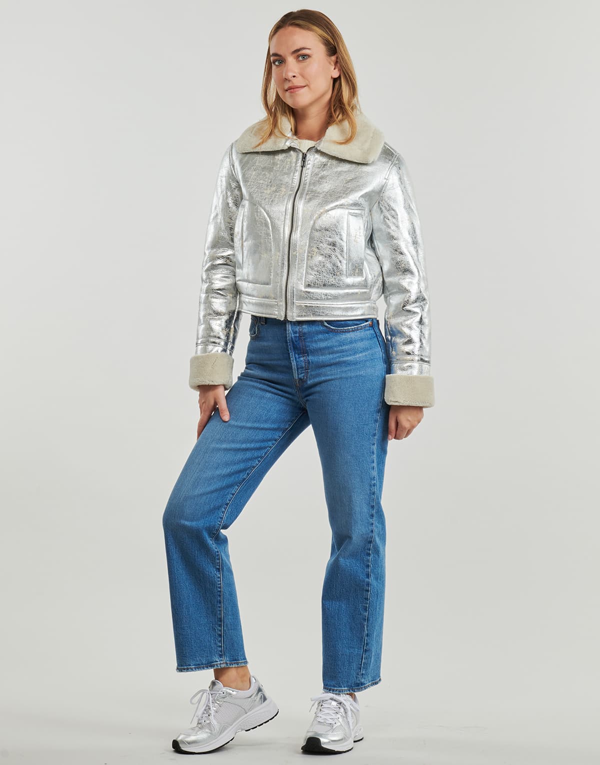 Women's Jackets Desigual Silver
