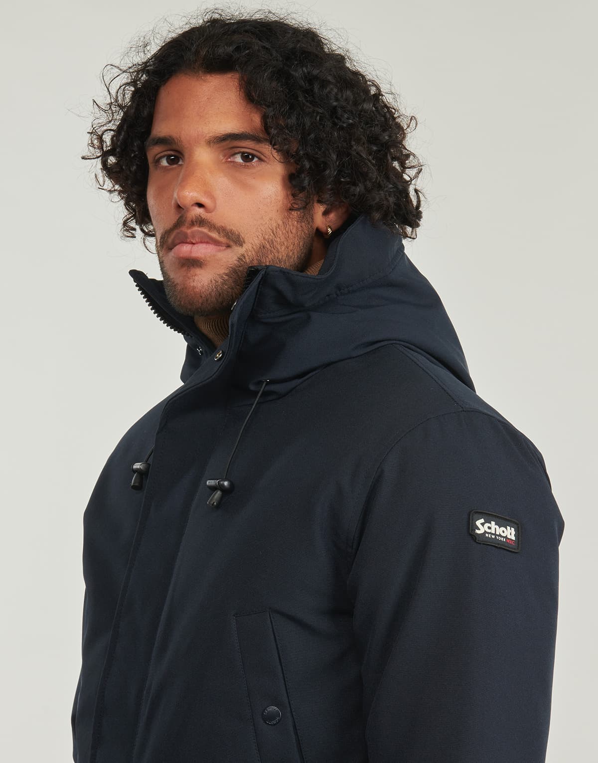 Men's Parkas Schott Blue