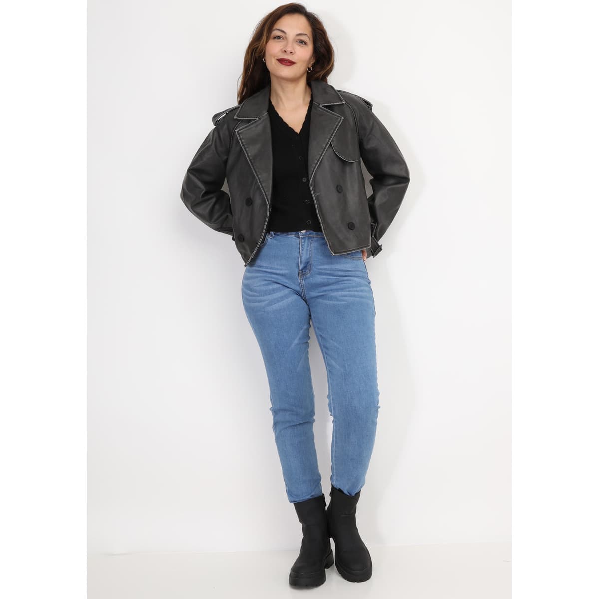 Women's Blazers La Modeuse Gray