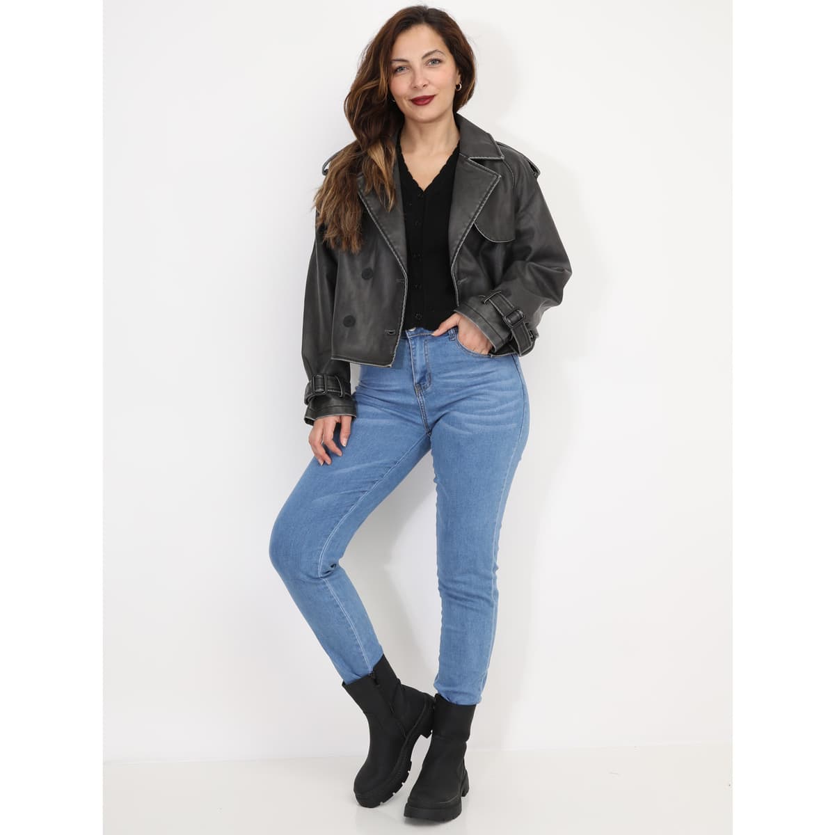 Women's Blazers La Modeuse Gray