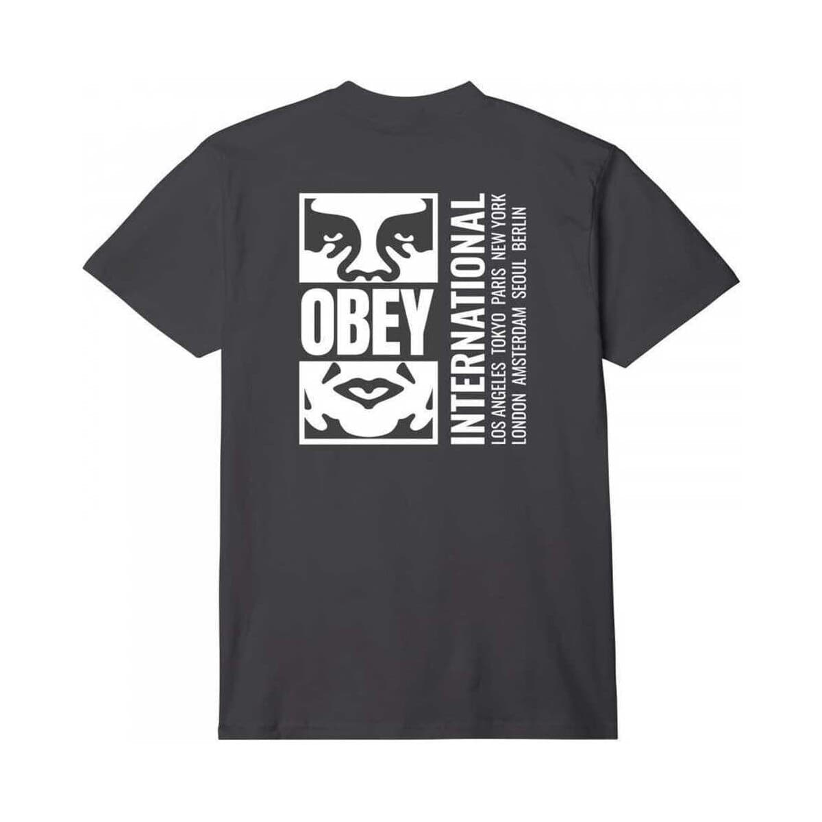 Men's T-Shirts Obey Black