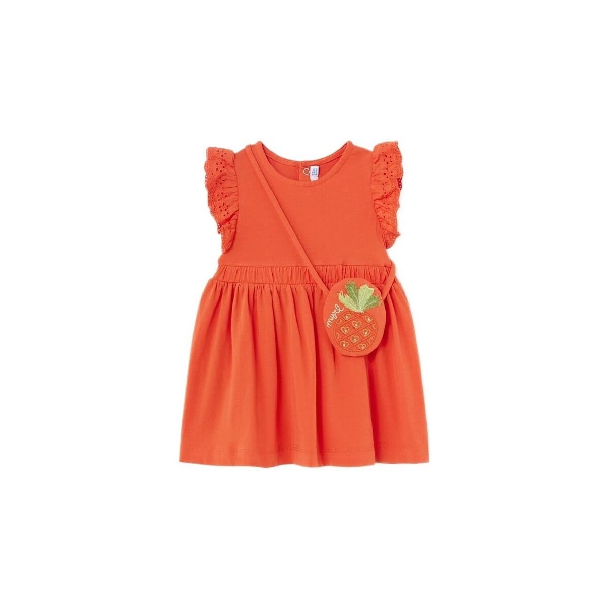 Σετ Mayoral 1919 Vestido con bolsito Naranja