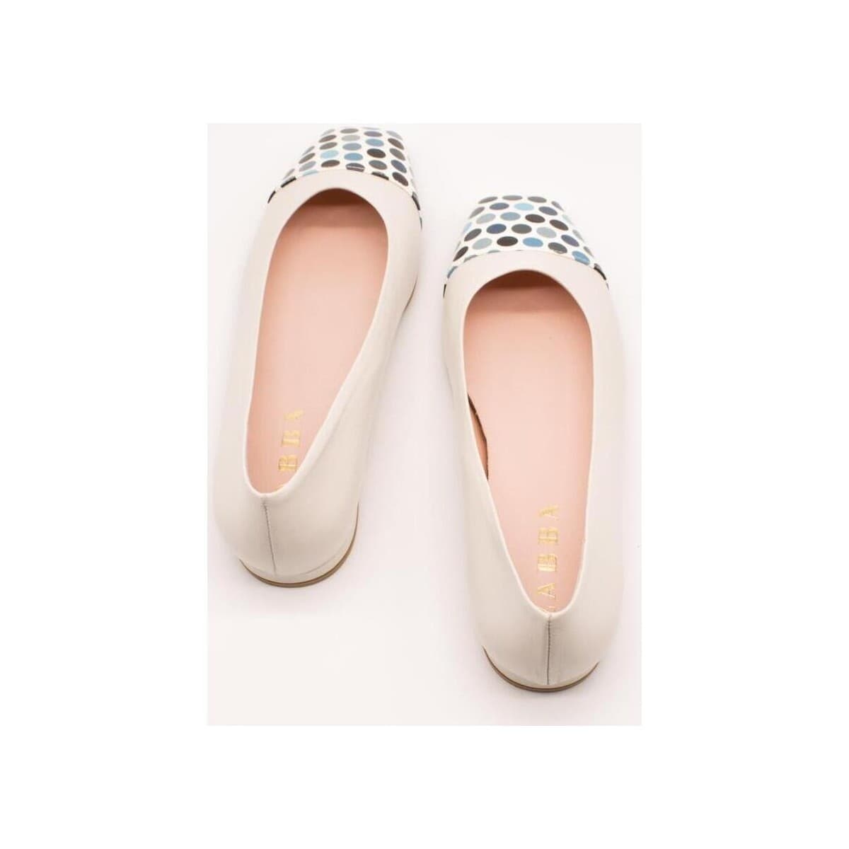 Women's Ballet Flats Zabba Difference White