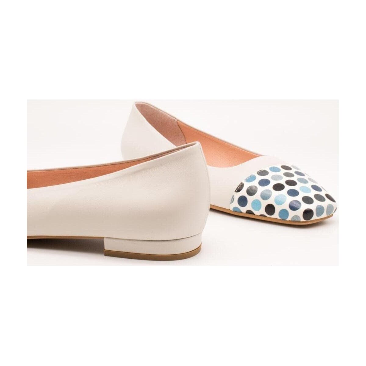 Women's Ballet Flats Zabba Difference White