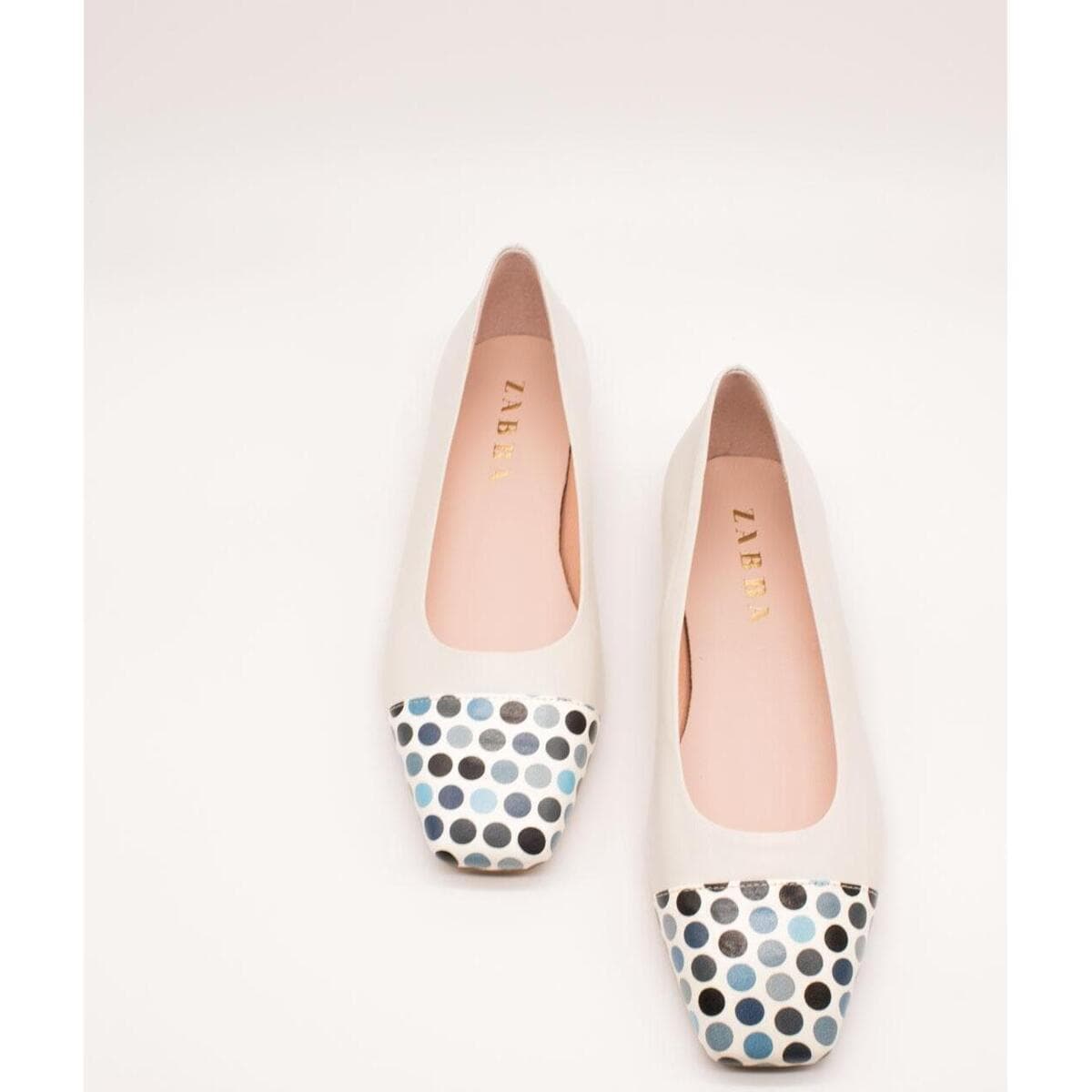 Women's Ballet Flats Zabba Difference White