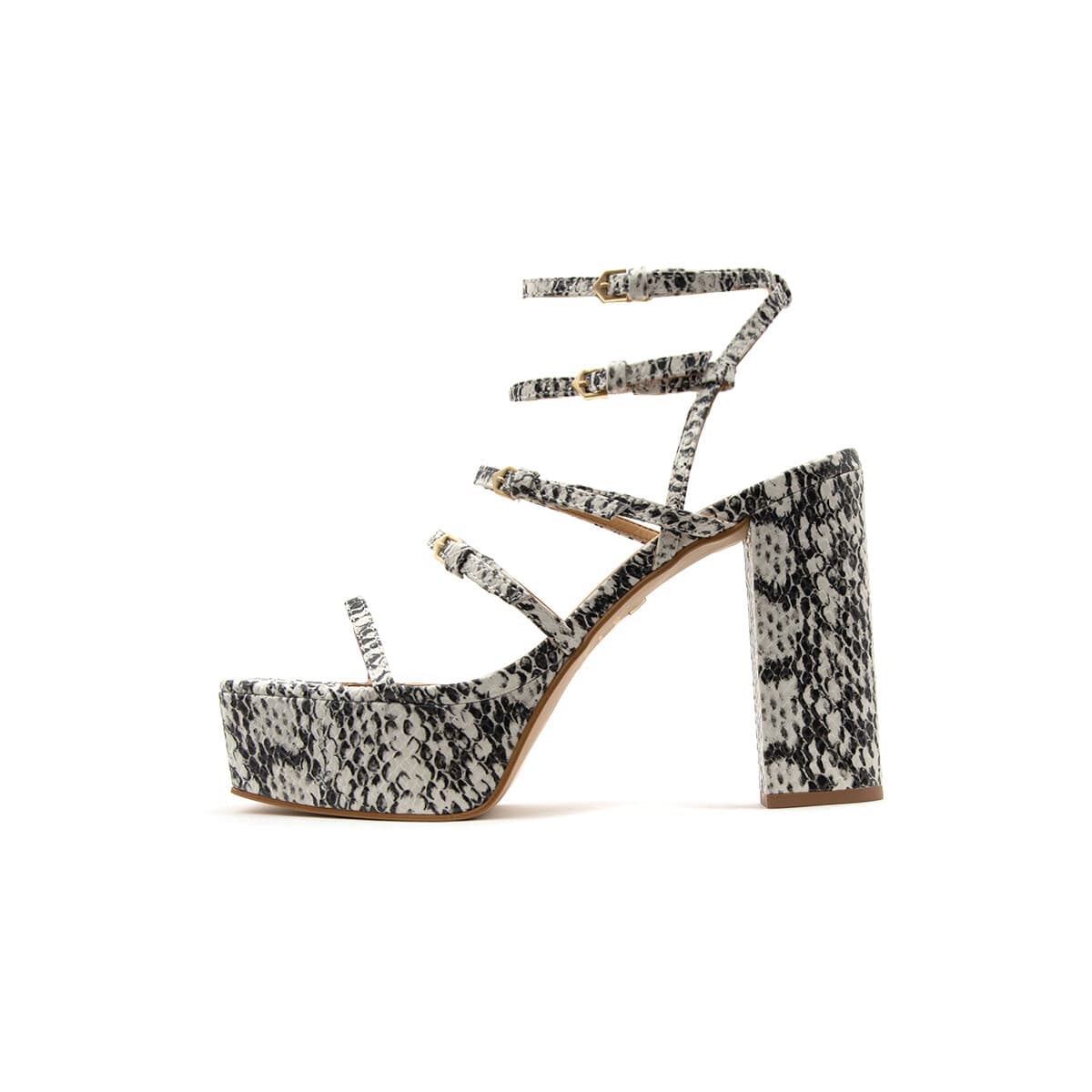 Σανδάλια με τακούνι Carrano E64024 LEATHER HIGH HEEL SANDALS WOMEN