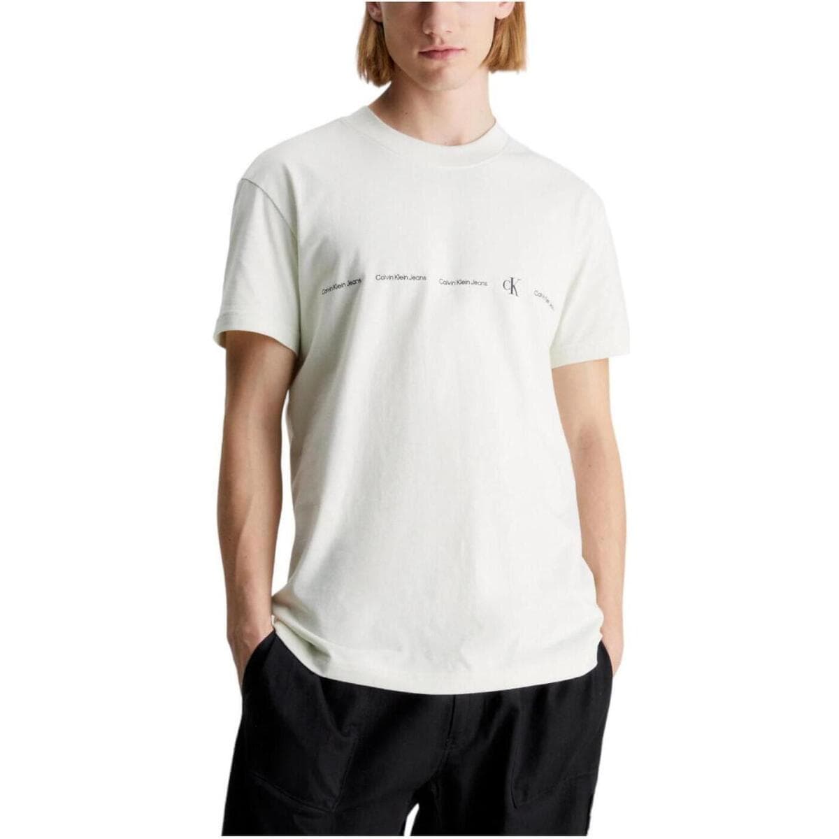 Men's T-Shirts Calvin Klein Beige