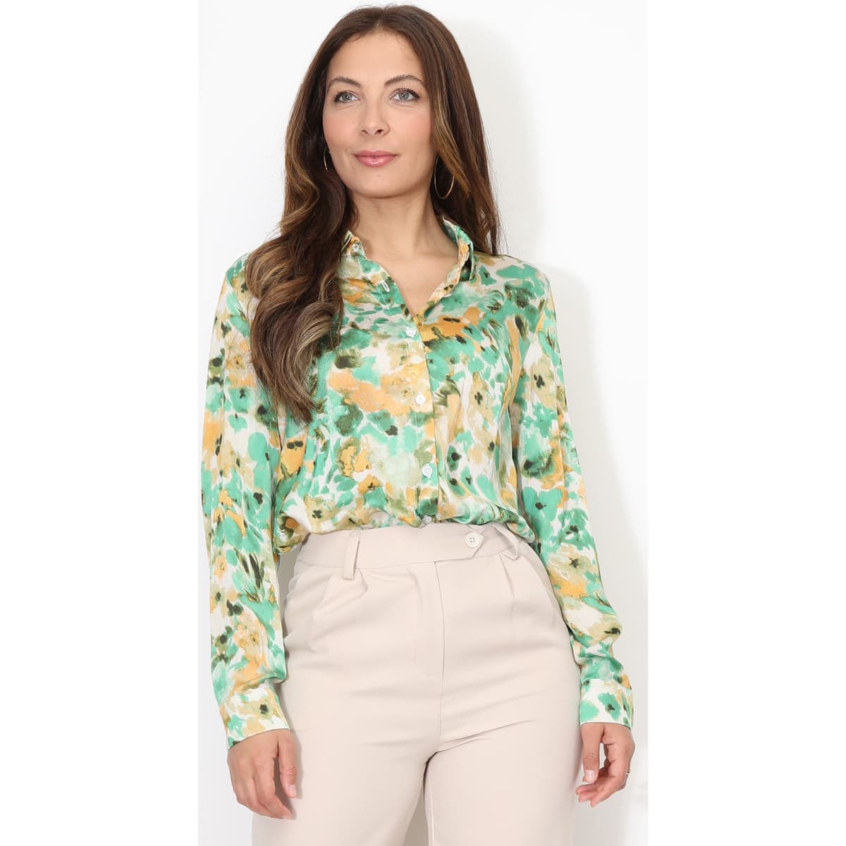Women's Shirts La Modeuse Green