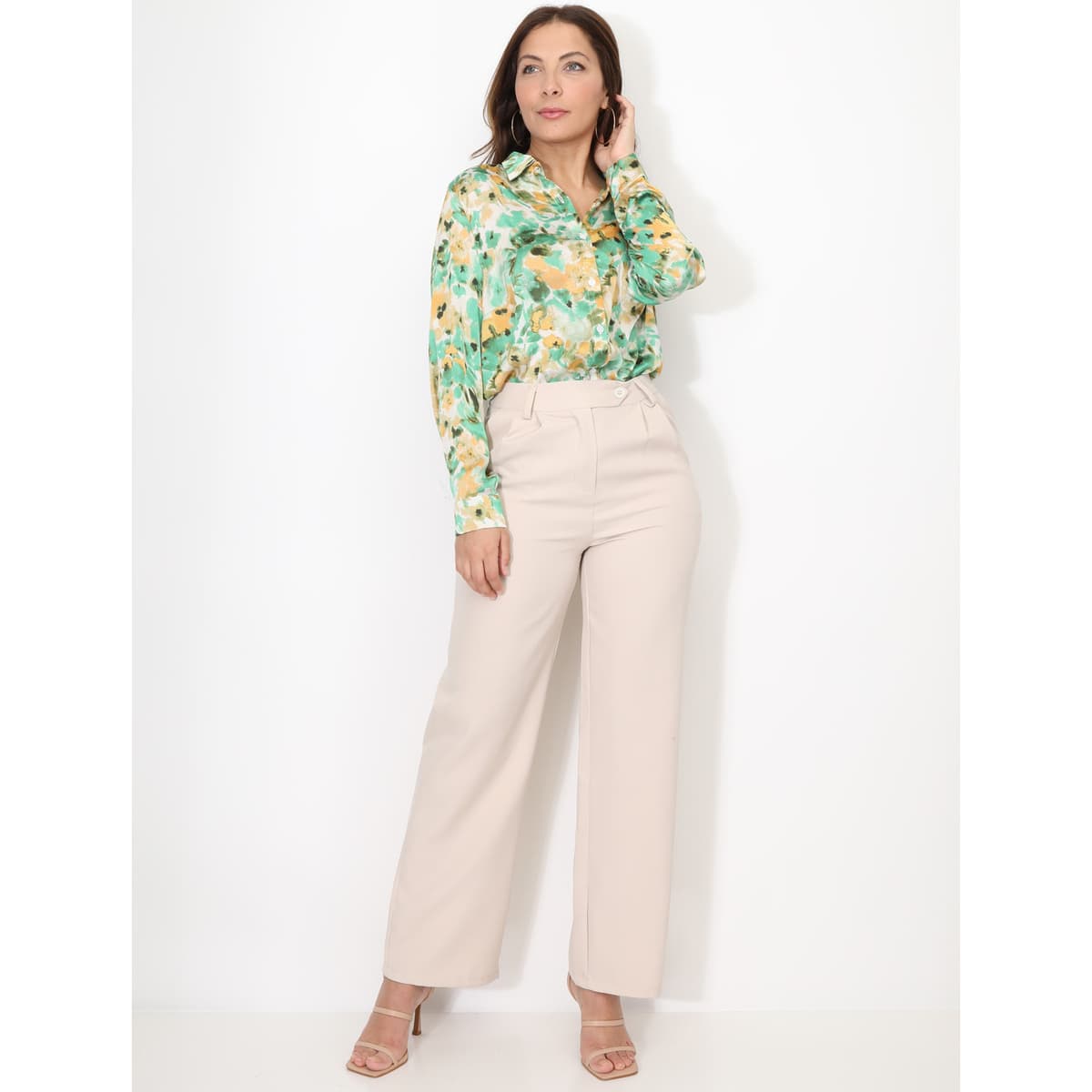 Women's Shirts La Modeuse Green