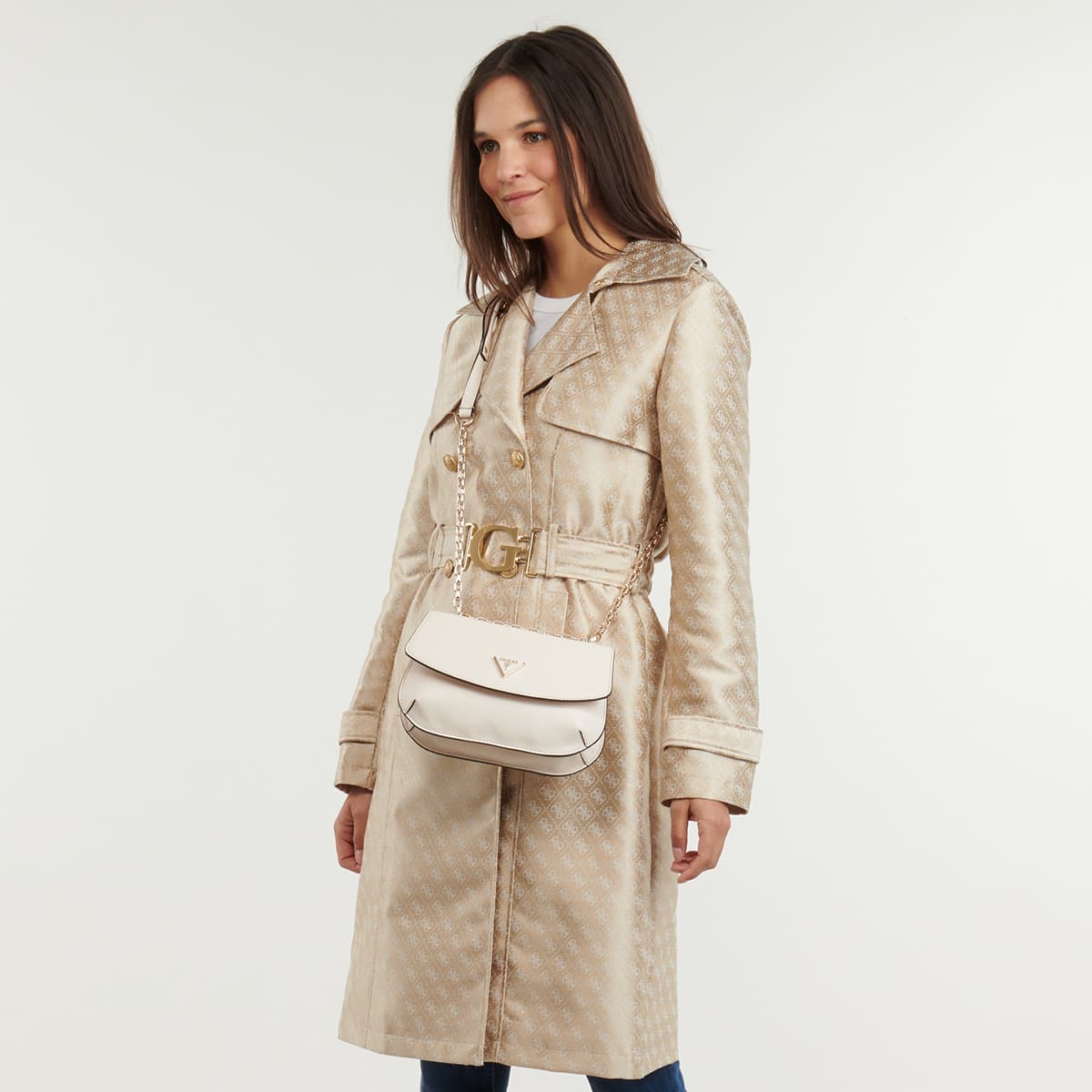 Women's Shoulder Bags Guess Beige