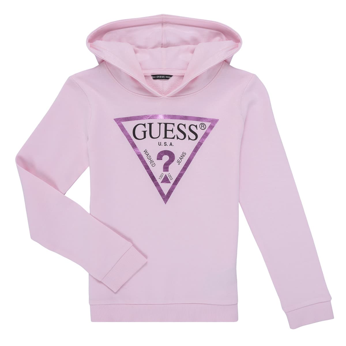 T-shirt με κουκούλα Guess DARA