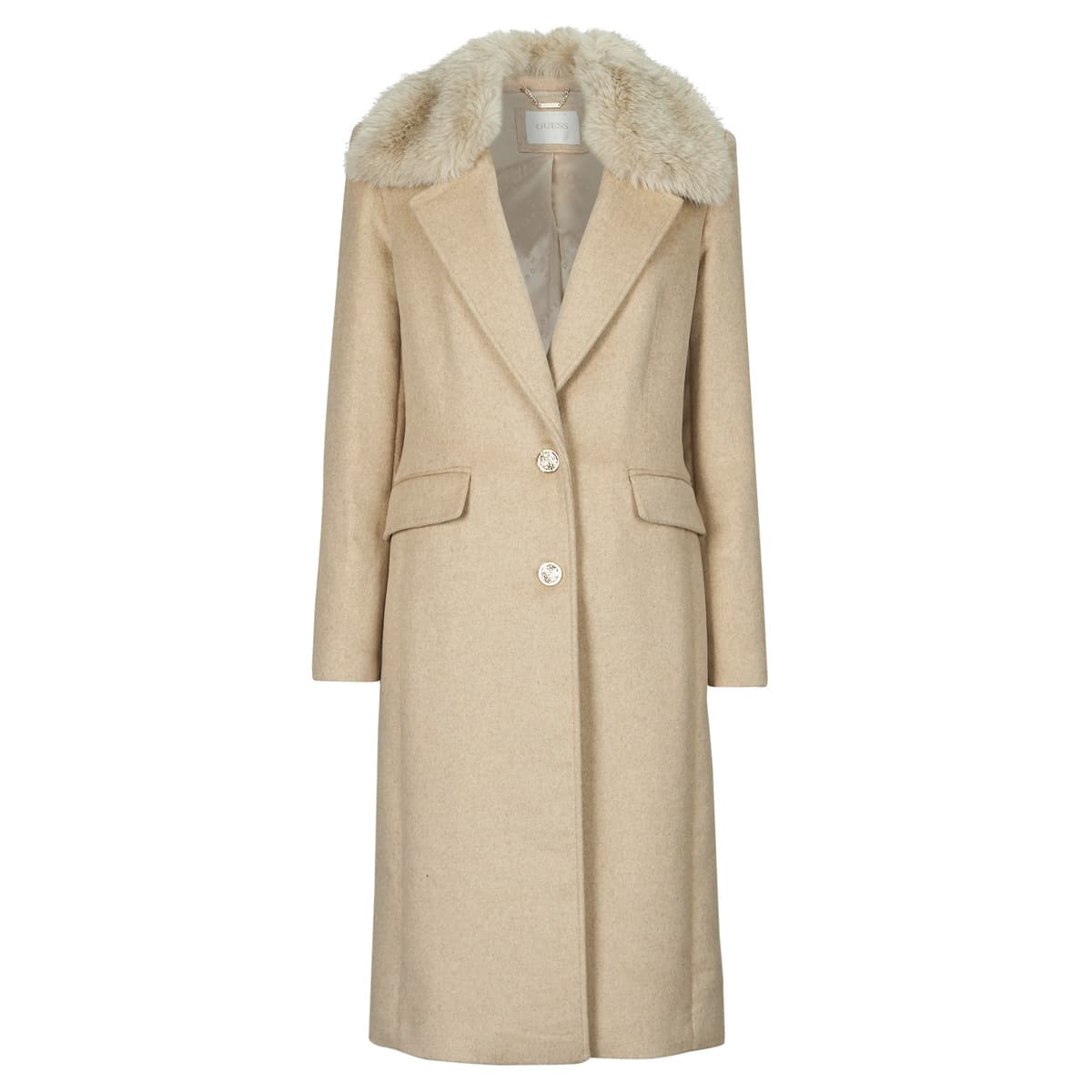 Women's Coats Guess Beige