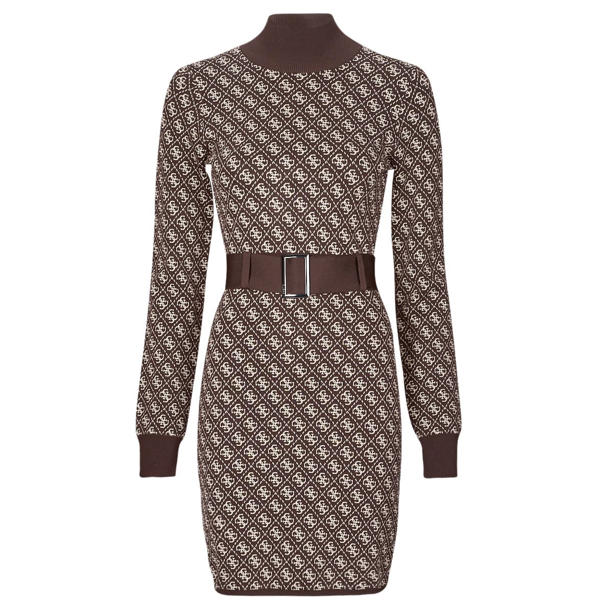 Κοντά Φορέματα Guess LISE 4G LS BELTED DRESS SWTR