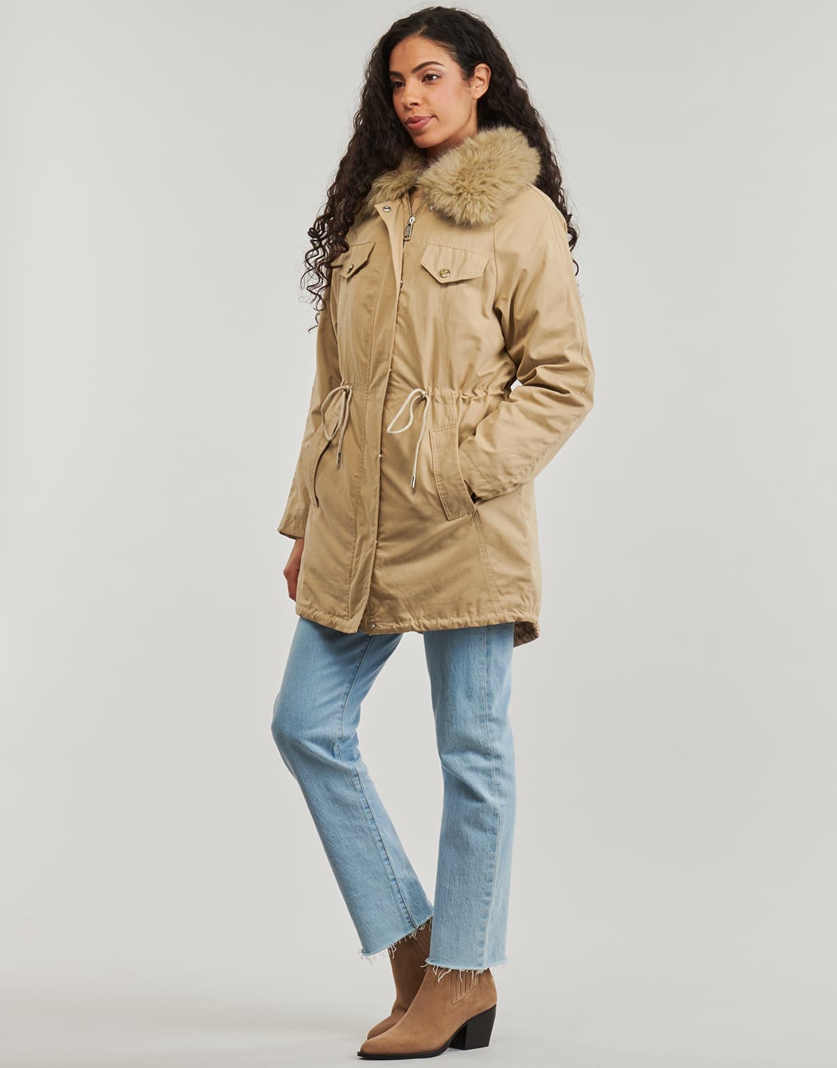 Women's Parkas Guess Beige