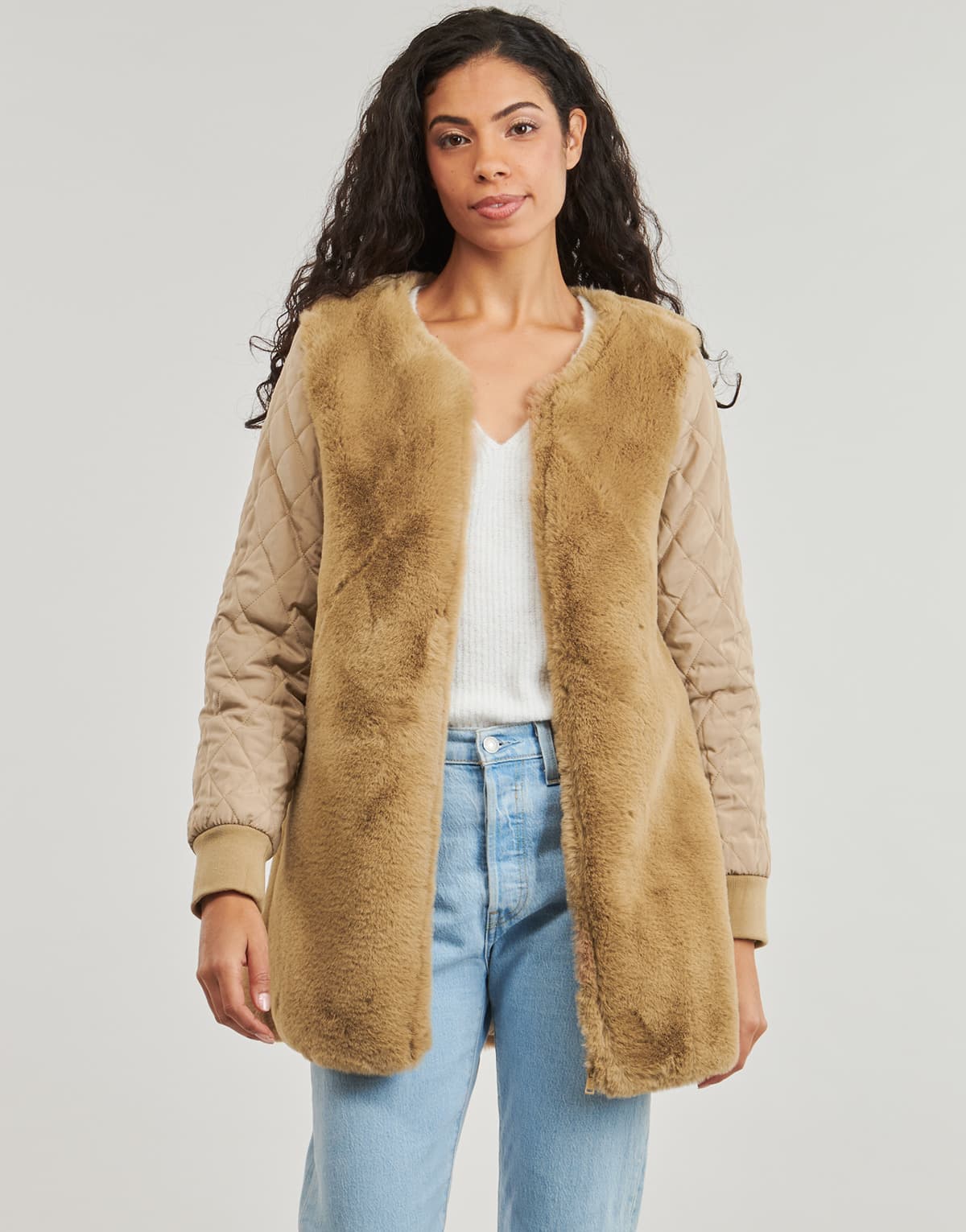 Women's Parkas Guess Beige