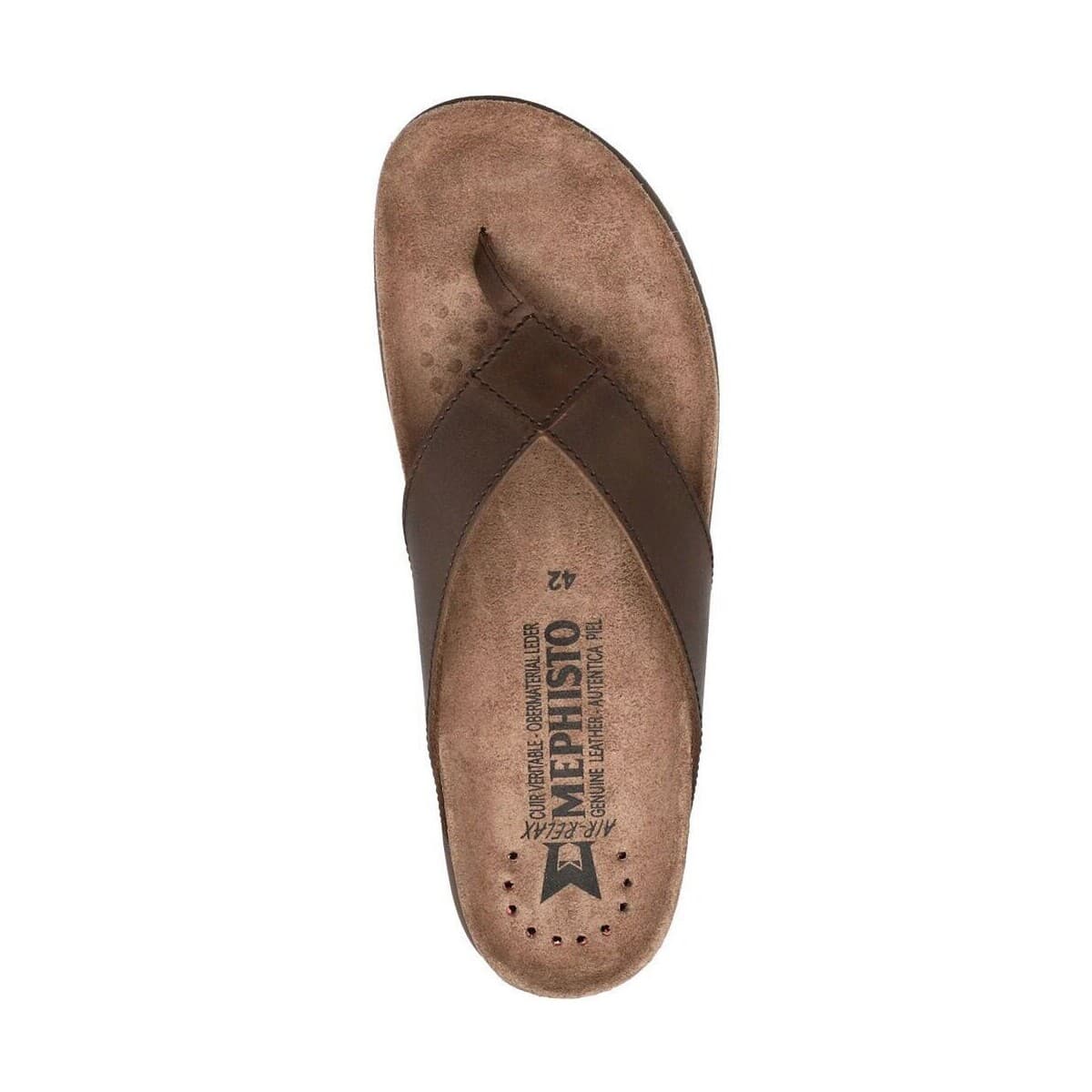 Men's Flip Flops Mephisto Brown