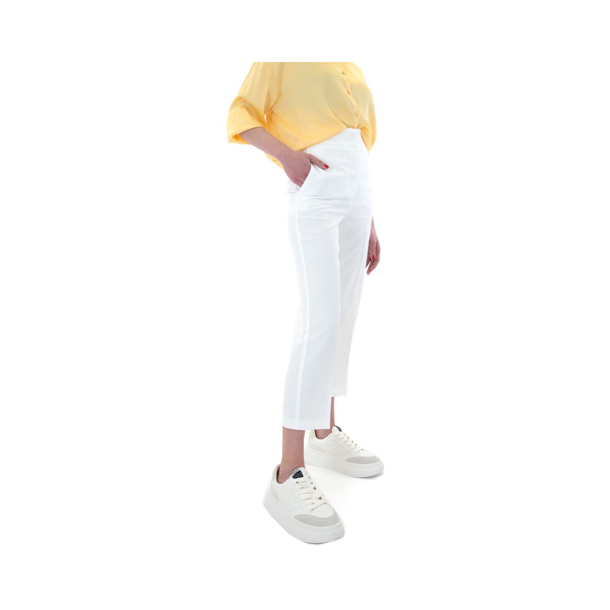 Παντελόνια My T Wearables HIGH WAIST SLOUCHY FIT PANTS WOMEN