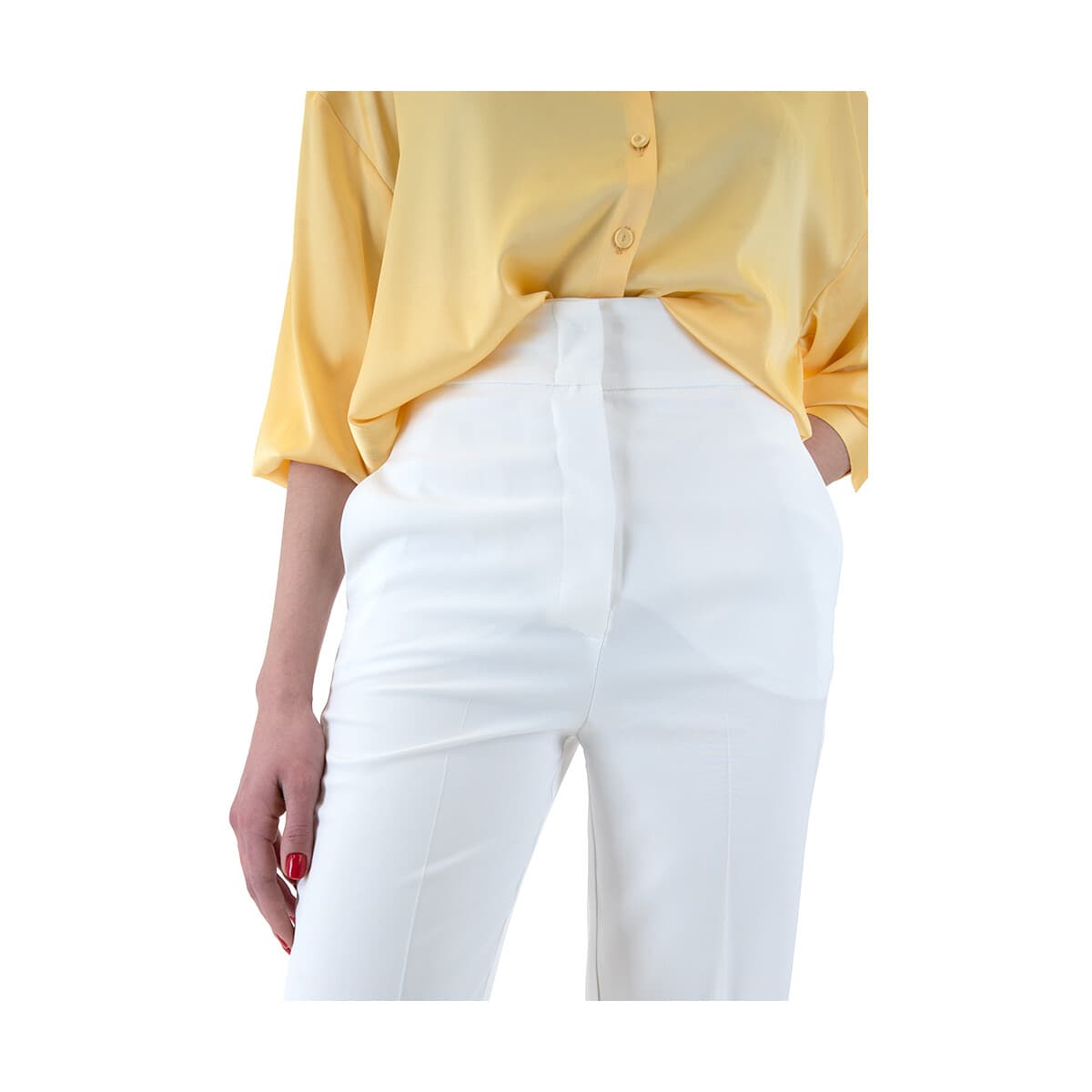 Παντελόνια My T Wearables HIGH WAIST SLOUCHY FIT PANTS WOMEN