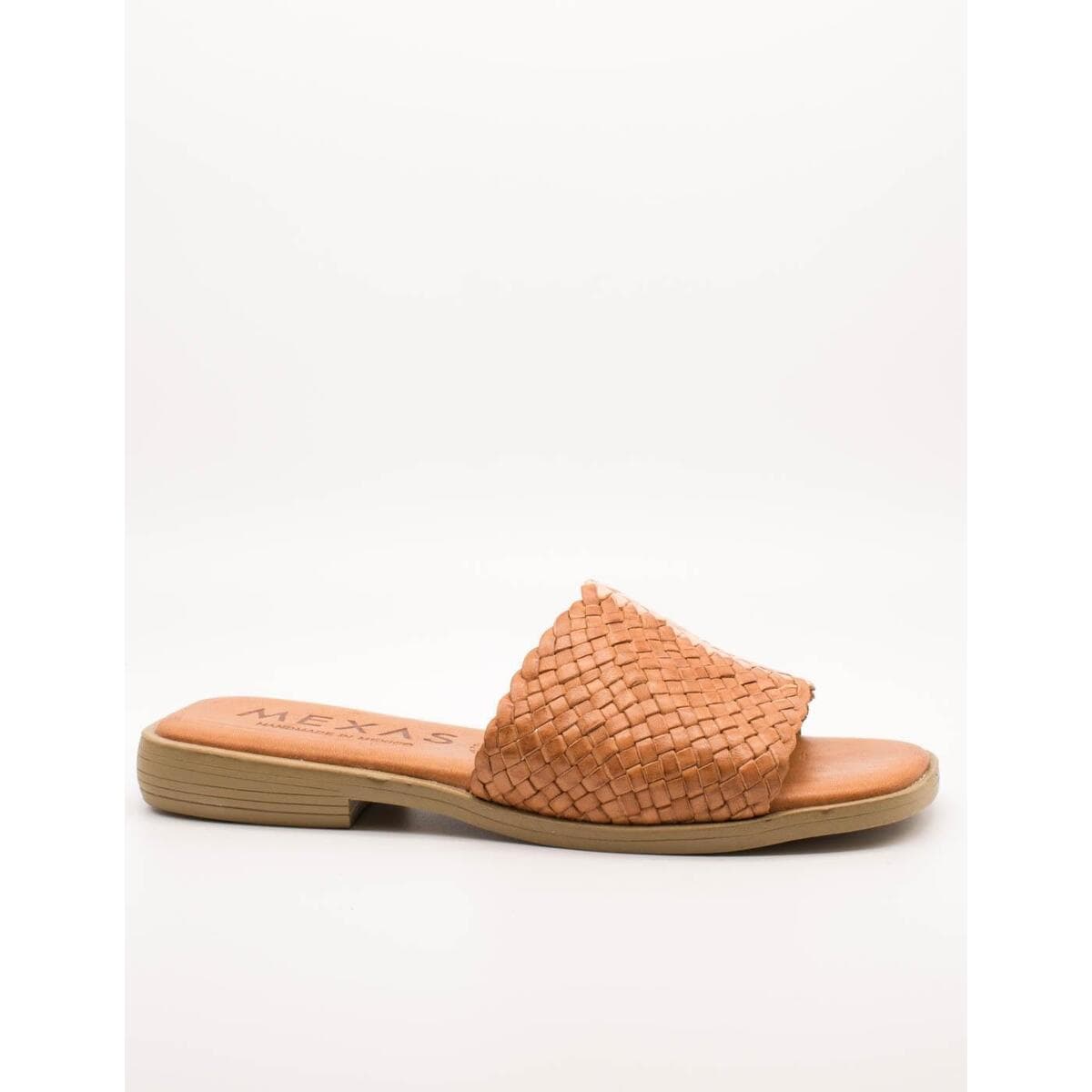 Σανδάλια χωρίς τακούνι Mexas Chapala Camel Natura
