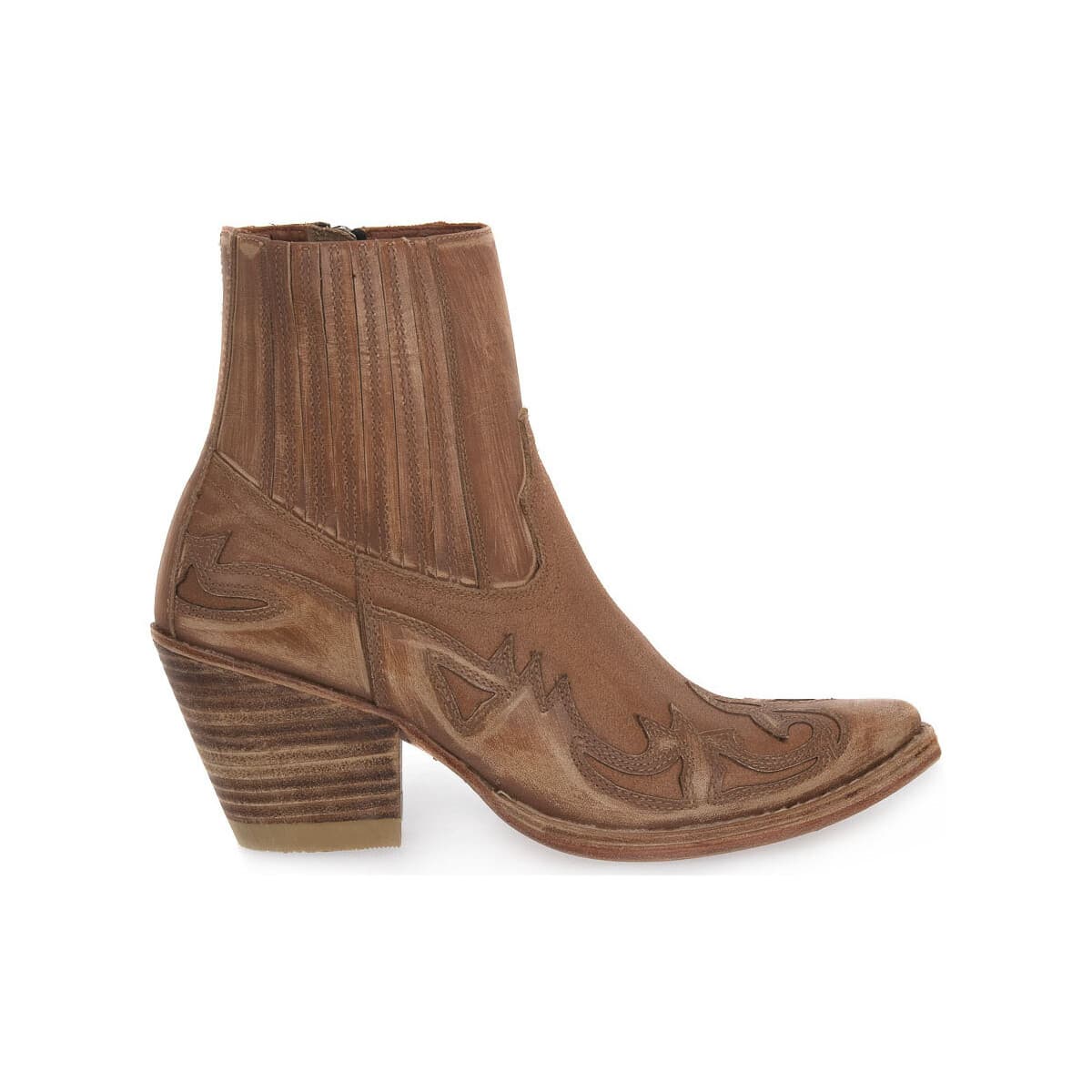 Women's Ankle Boots Police 883 Brown