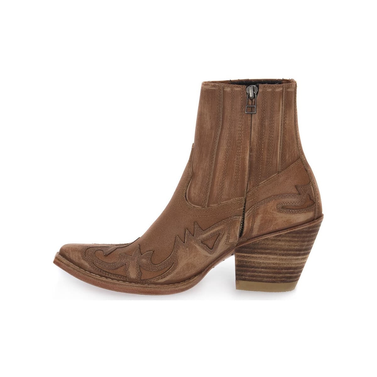 Women's Ankle Boots Police 883 Brown