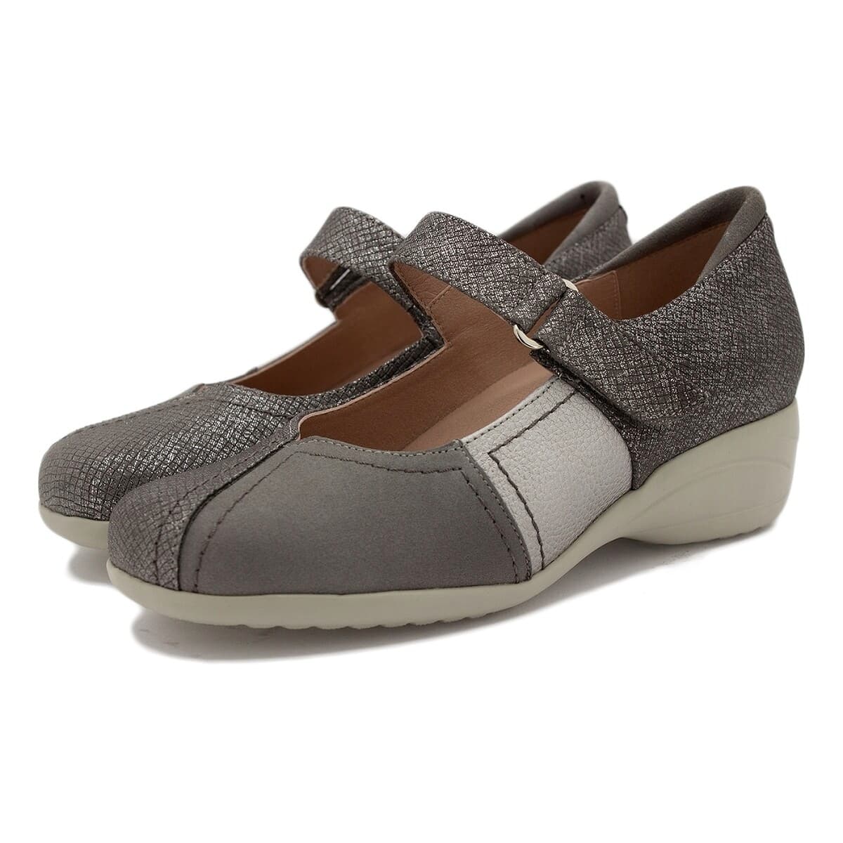 Women's Ballet Flats Gasymar Silver