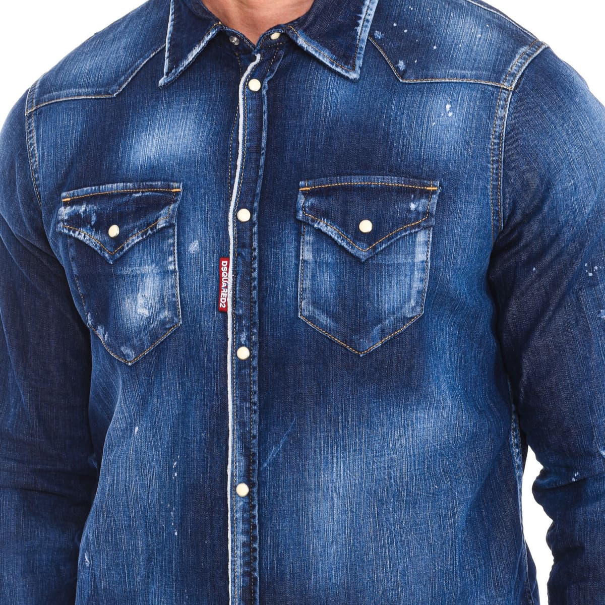 Men's Shirts Dsquared Blue