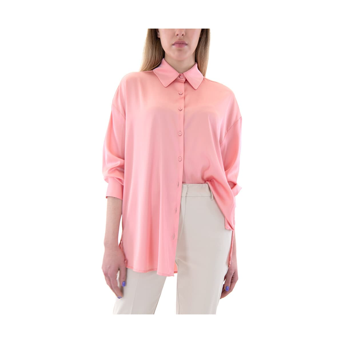 Πουκάμισα My T Wearables SATIN LONGSLEEVE SHIRT WOMEN