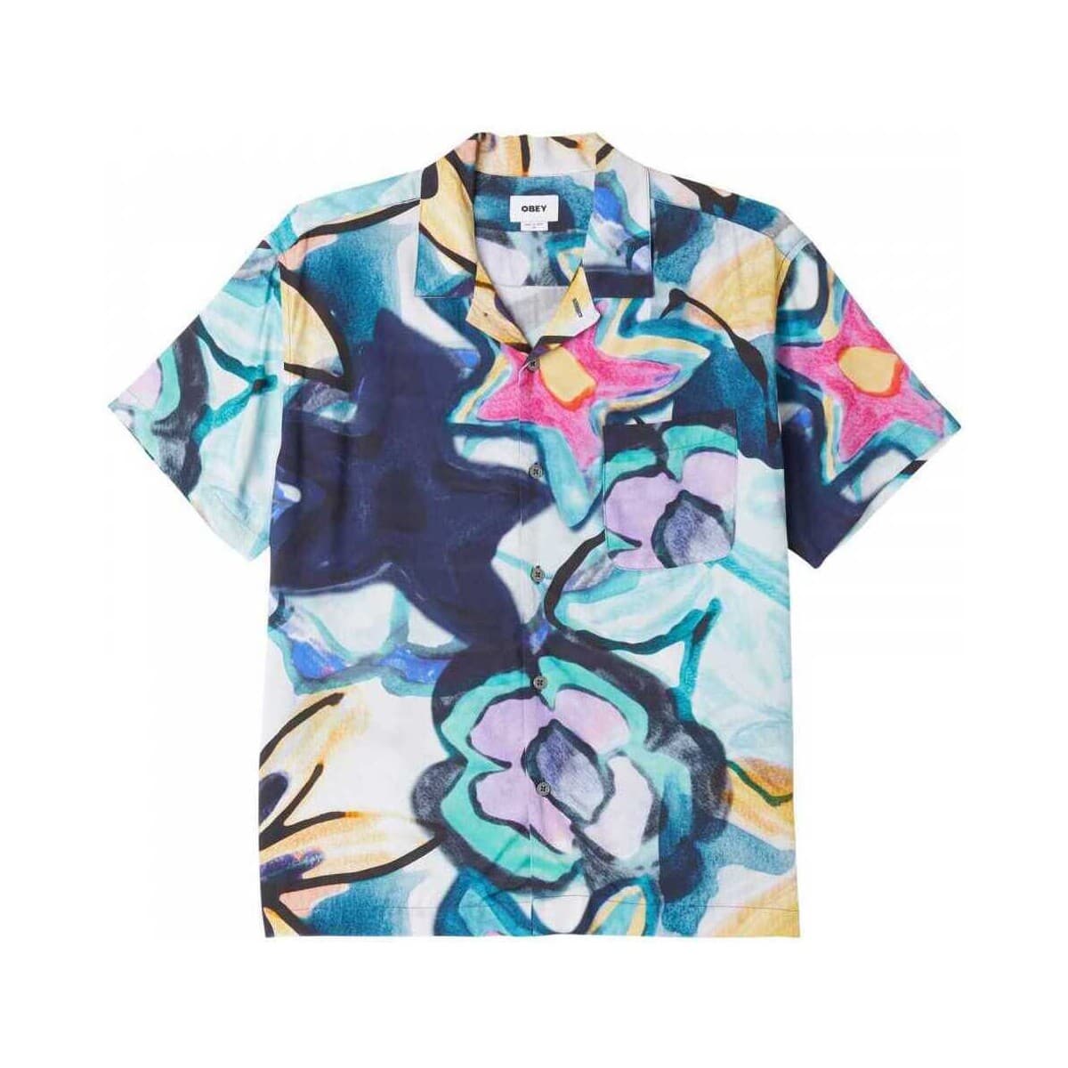 Πουκάμισο με μακριά μανίκια Obey Requiem woven