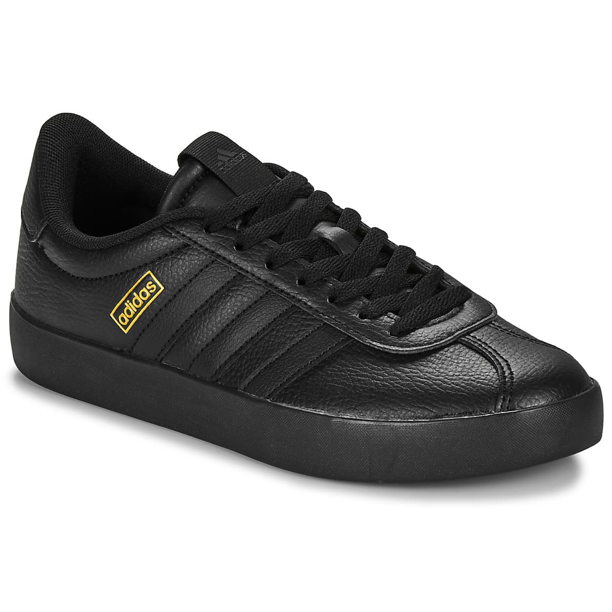 adidas VL Court 3.0 Ανδρικά Δερμάτινα Sneakers Μαύρα