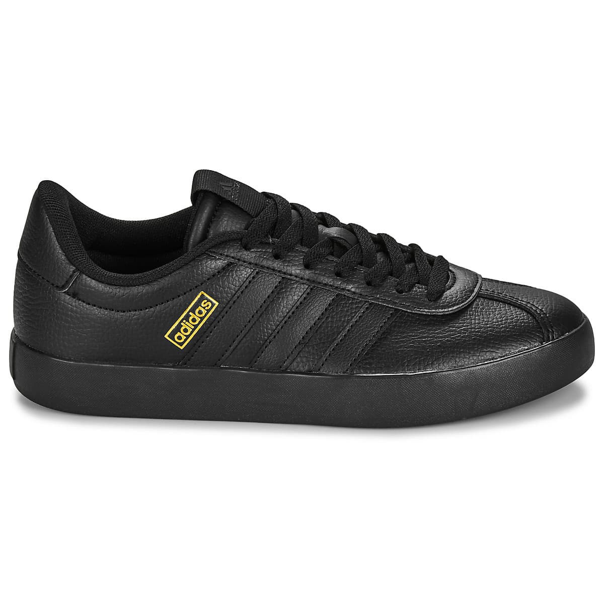 adidas VL Court 3.0 Ανδρικά Δερμάτινα Sneakers Μαύρα