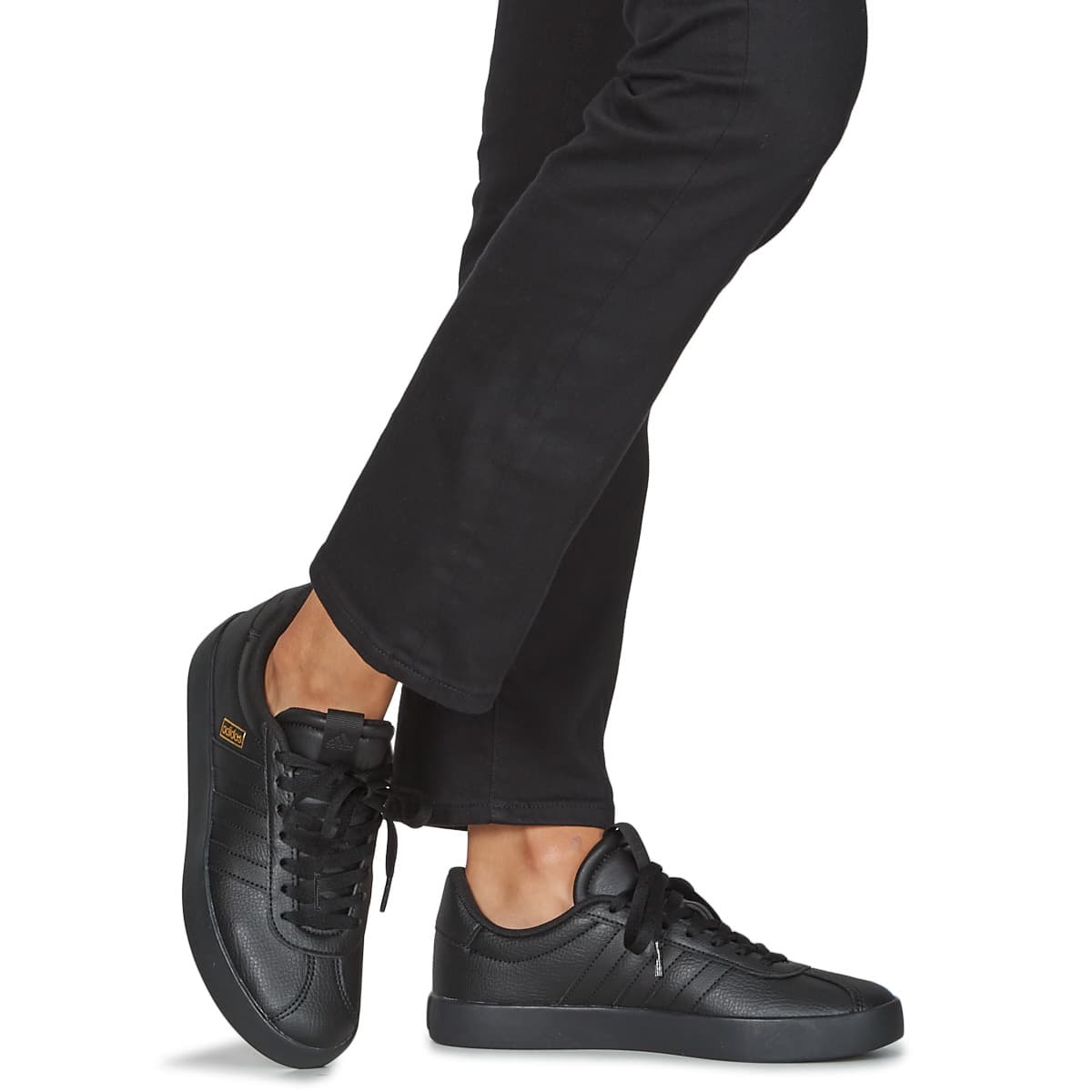 adidas VL Court 3.0 Ανδρικά Δερμάτινα Sneakers Μαύρα