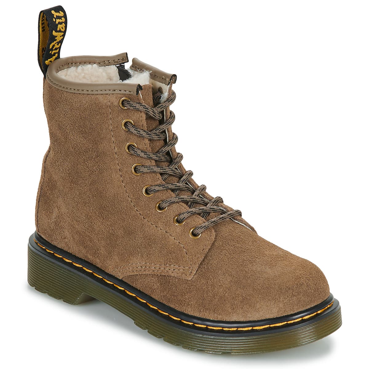 Μπότες Dr. Martens Serena J Dark Khaki Bronx Suede