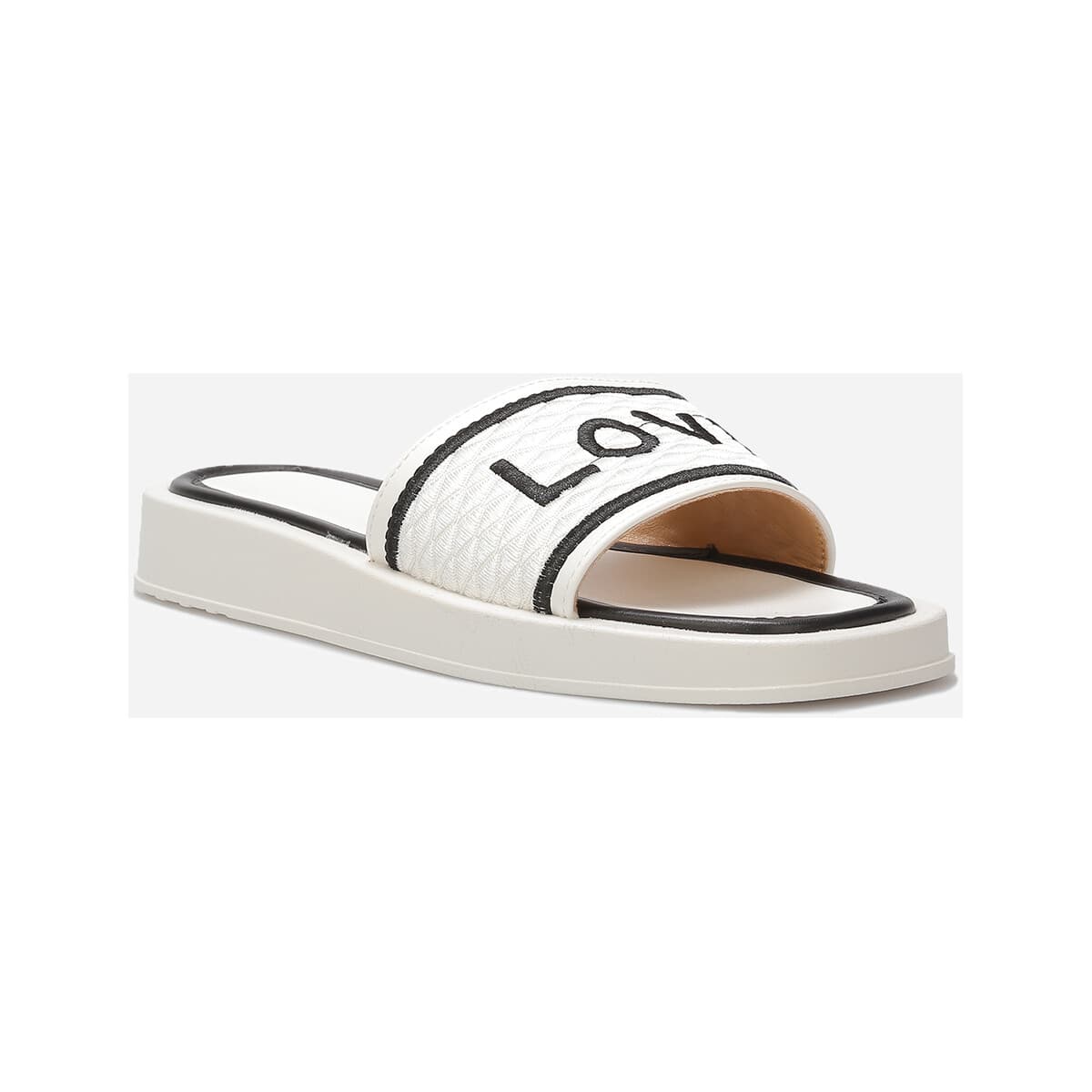 Women's Flip Flops La Modeuse White
